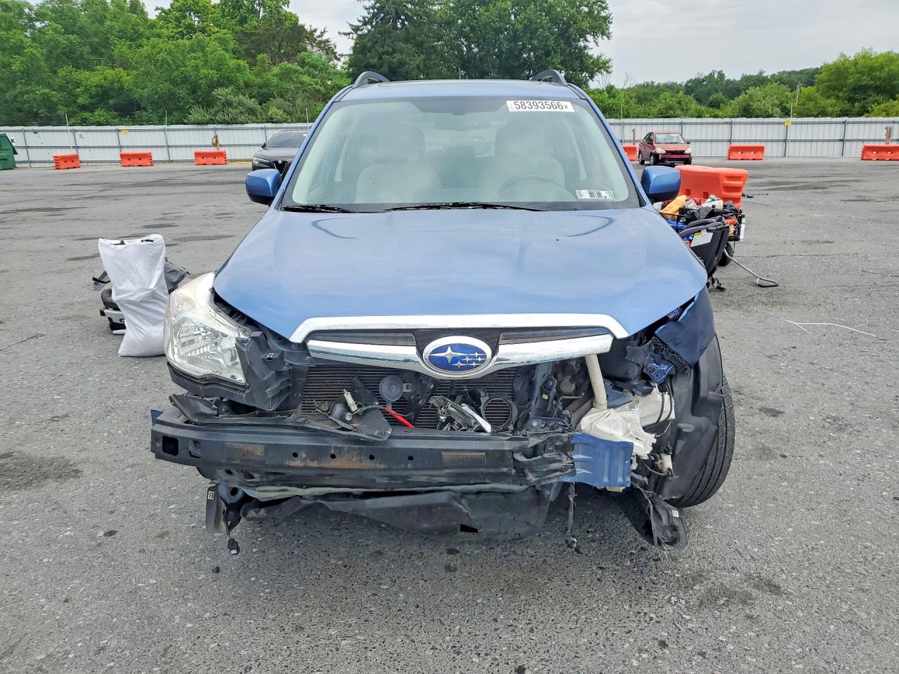 2015 Subaru Forester 2.5i Premium Синий vin: JF2SJADC3FH821525