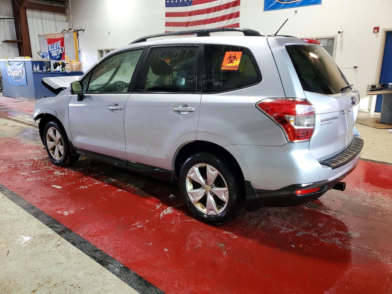 2015 Subaru Forester 2.5i Premium Silver vin: JF2SJADC3FH836896