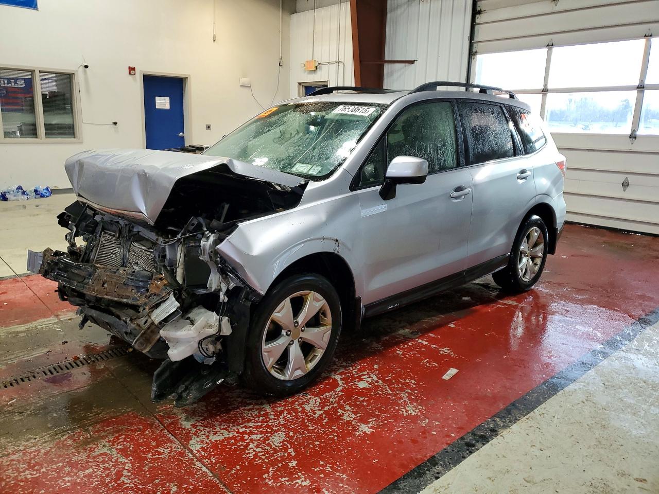 2015 Subaru Forester 2.5i Premium Silver vin: JF2SJADC3FH836896