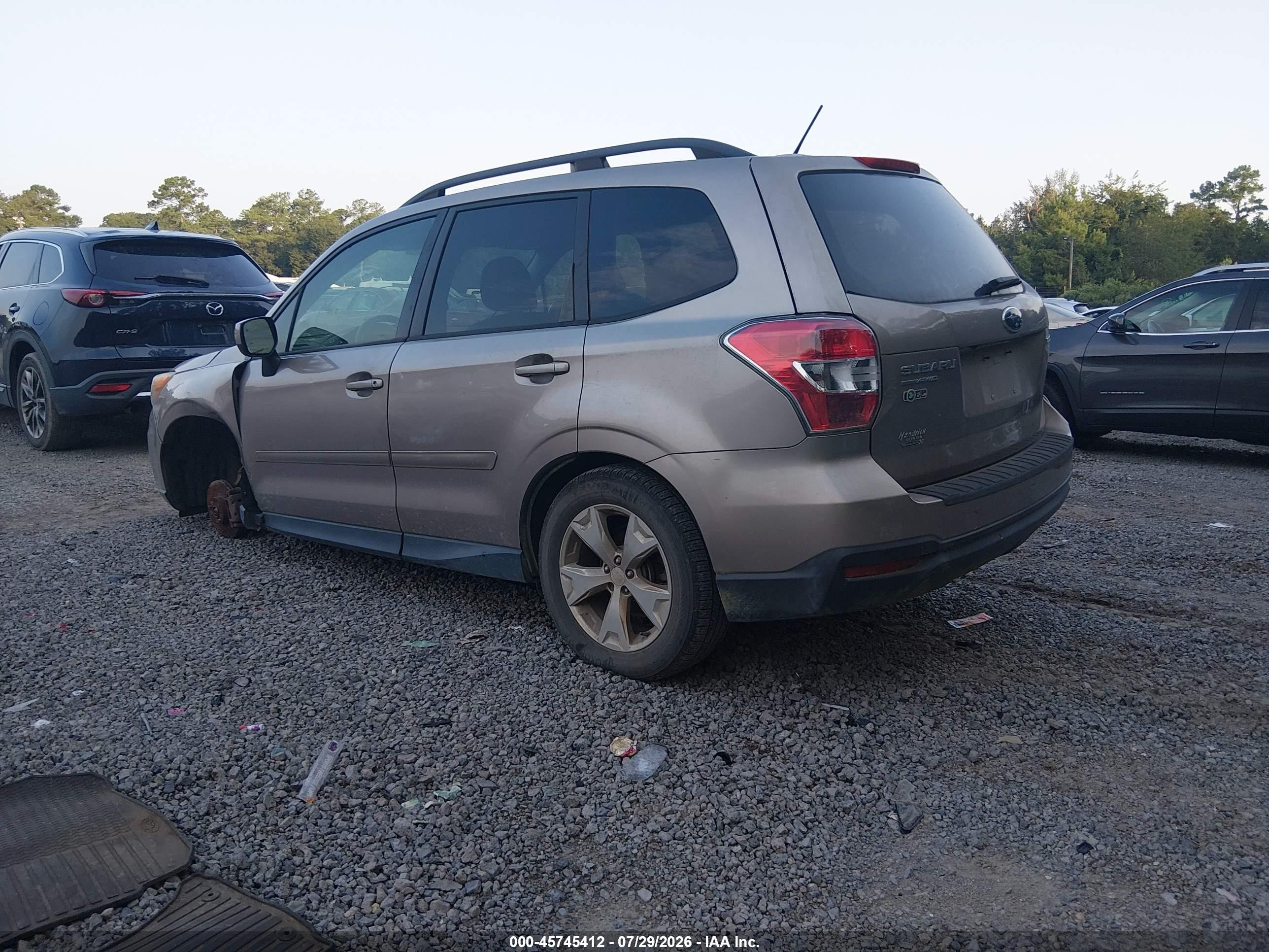 2015 Subaru Forester 2.5i Premium Gold vin: JF2SJADC4FH414524