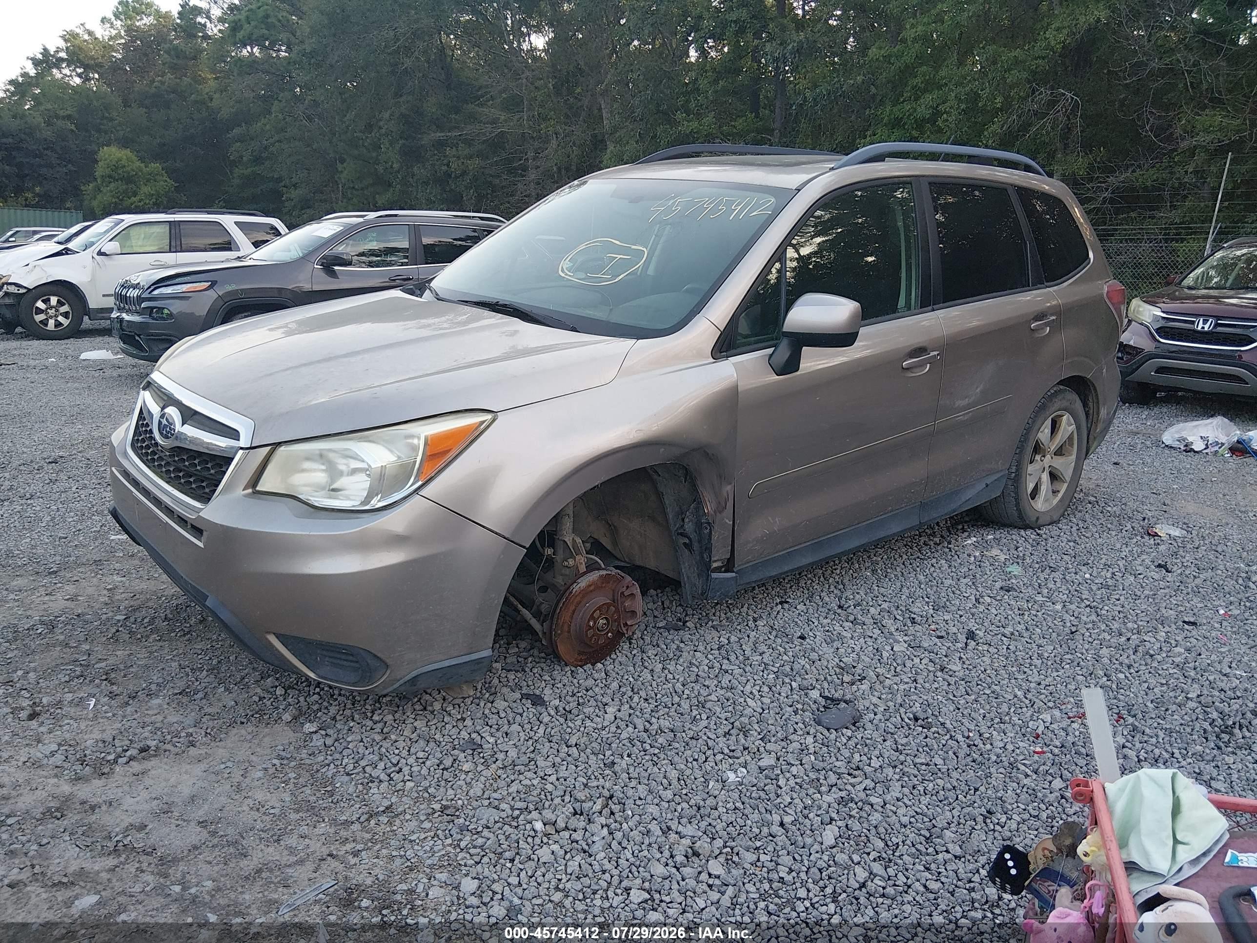 2015 Subaru Forester 2.5i Premium Gold vin: JF2SJADC4FH414524
