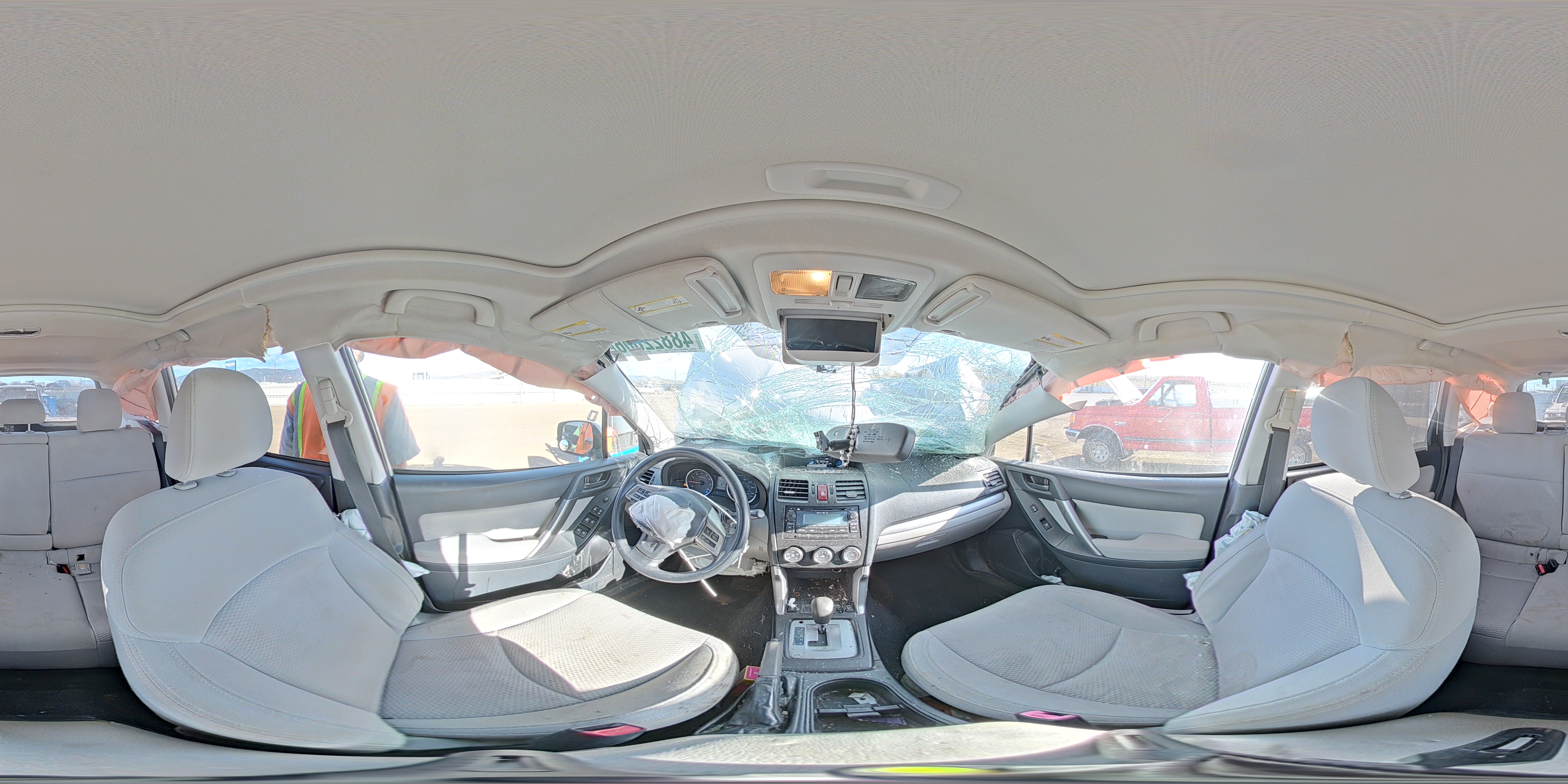 2015 Subaru Forester 2.5i Premium White vin: JF2SJADC4FH455655