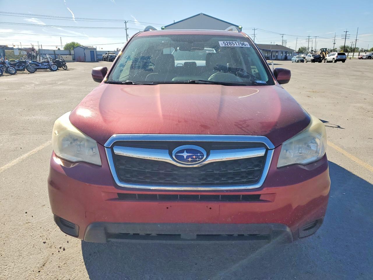 2015 Subaru Forester 2.5i Premium Red vin: JF2SJADC4FH493595