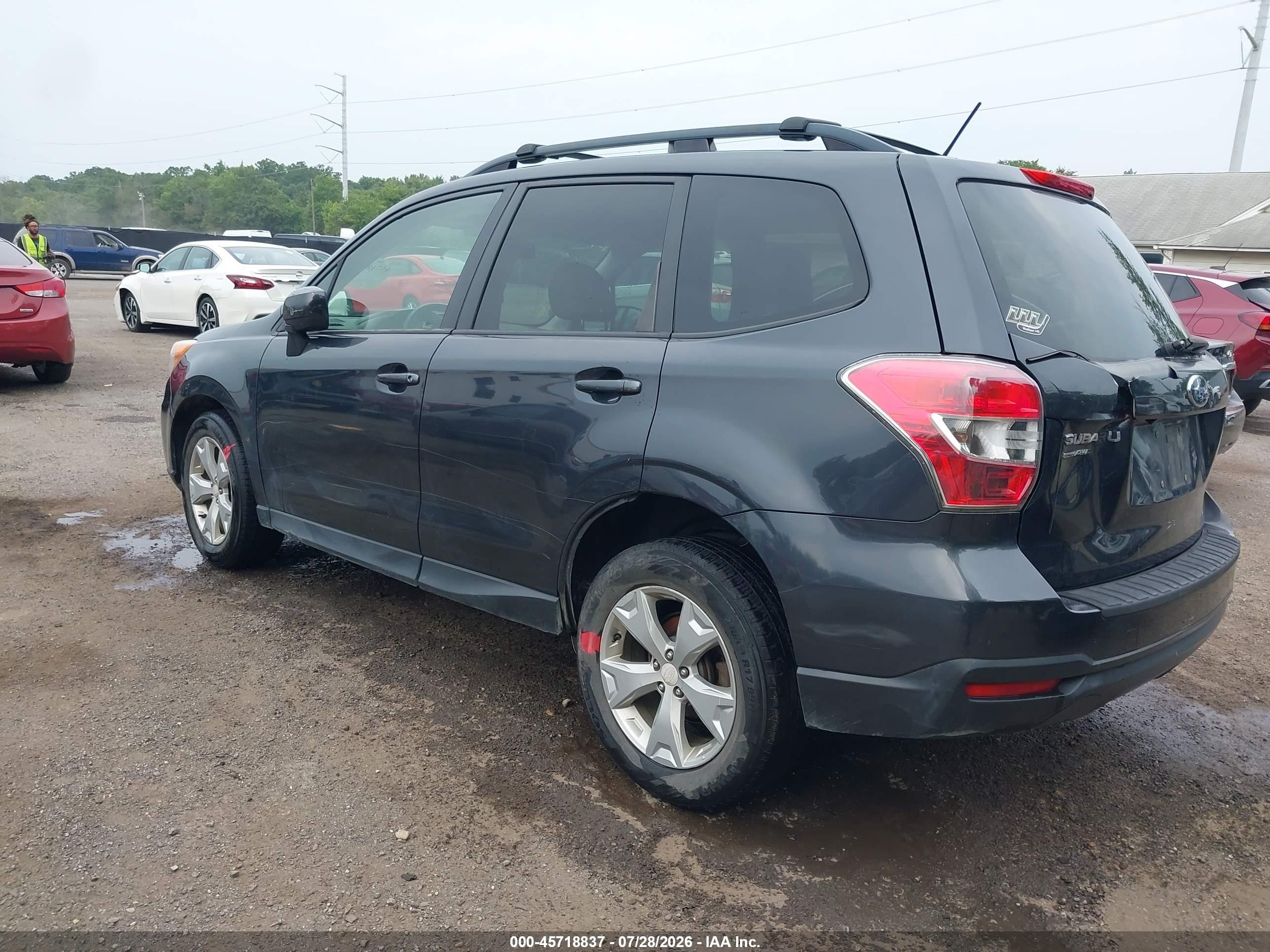 2015 Subaru Forester 2.5i Premium Gray vin: JF2SJADC4FH494827