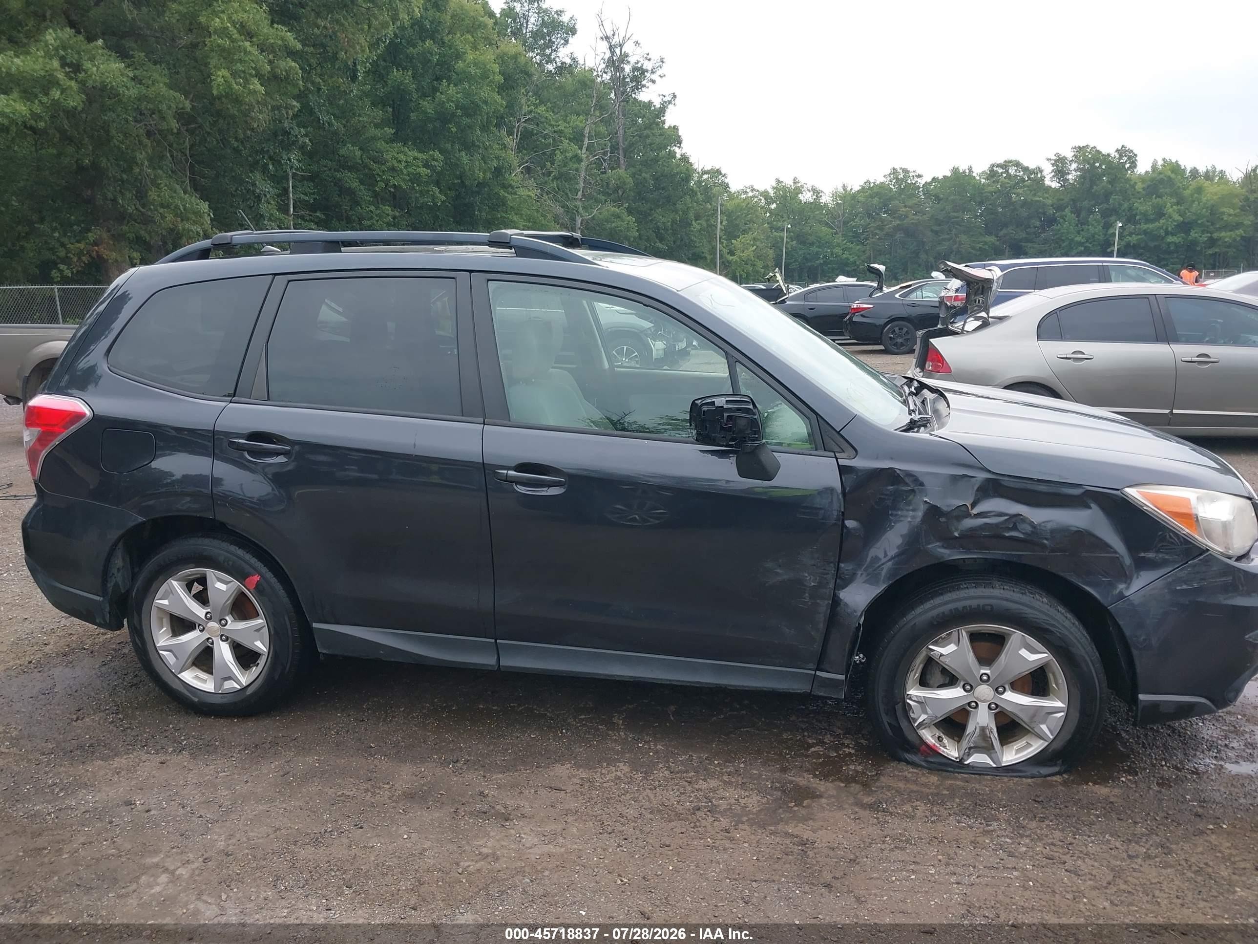2015 Subaru Forester 2.5i Premium Gray vin: JF2SJADC4FH494827