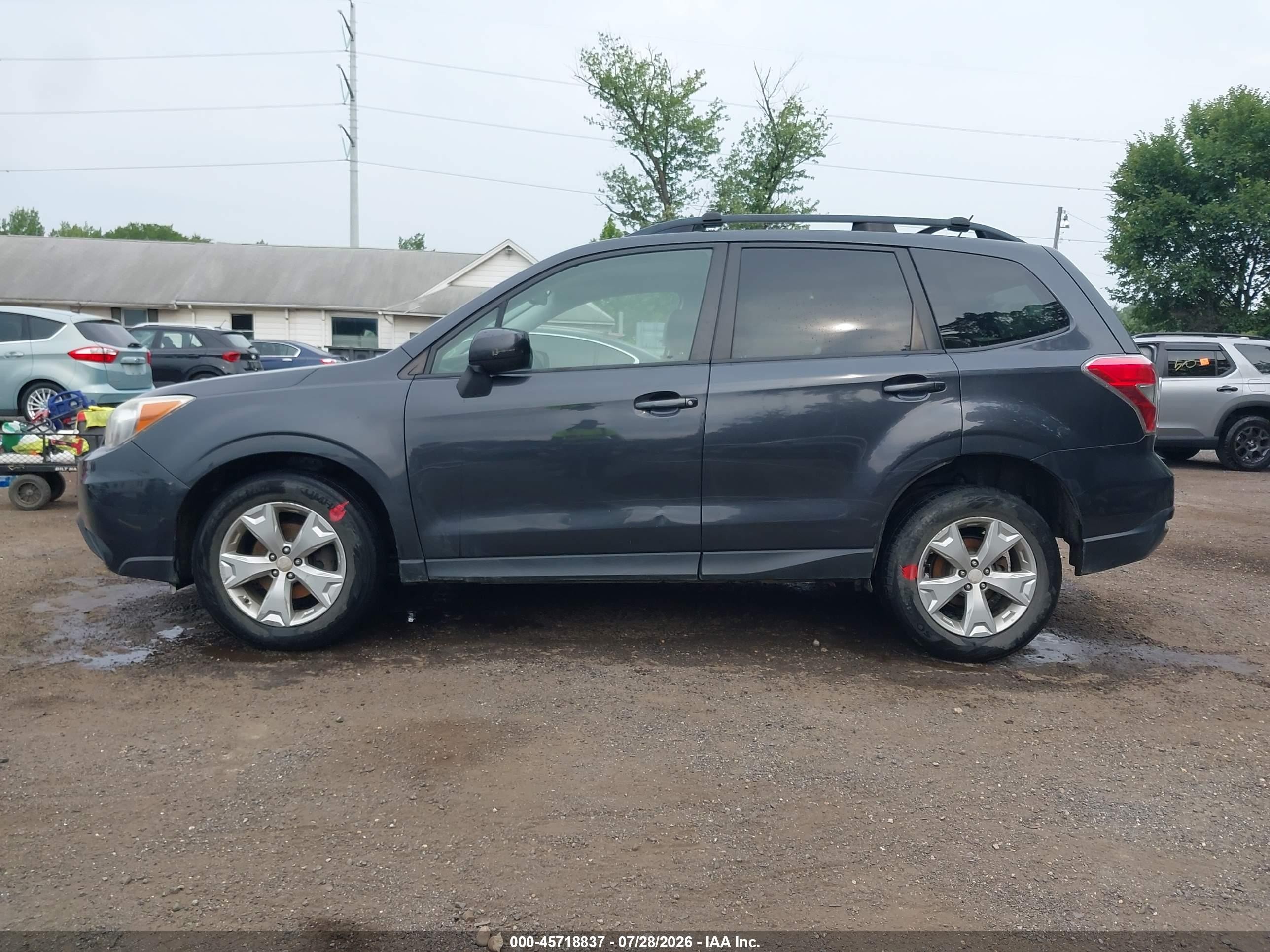 2015 Subaru Forester 2.5i Premium Gray vin: JF2SJADC4FH494827