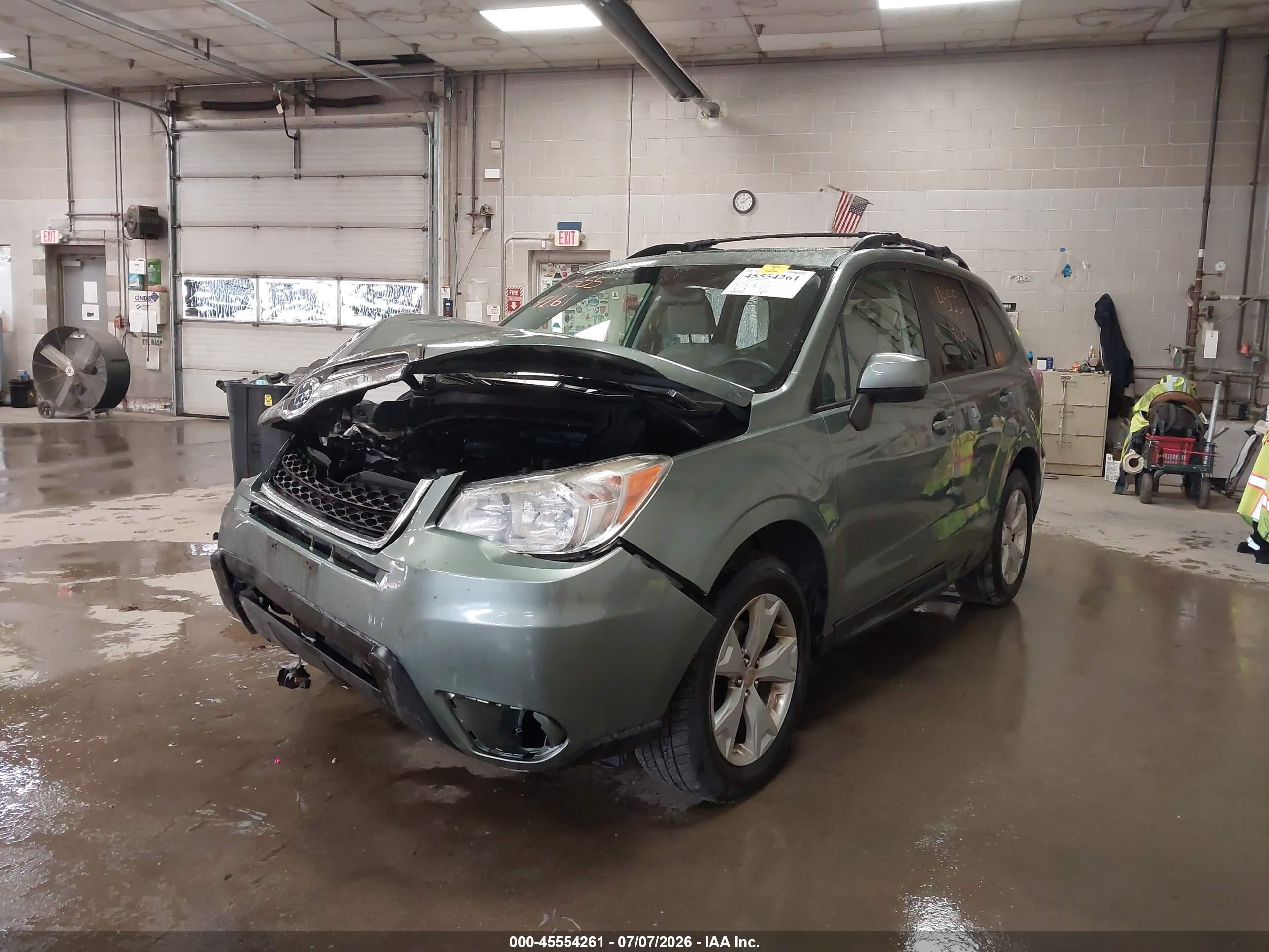2015 Subaru Forester 2.5i Premium Зеленый vin: JF2SJADC4FH519032