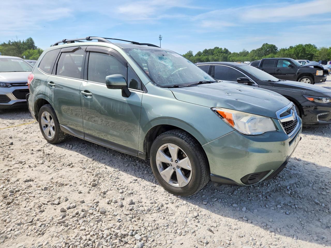 2015 Subaru Forester 2.5i Premium Green vin: JF2SJADC4FH521914