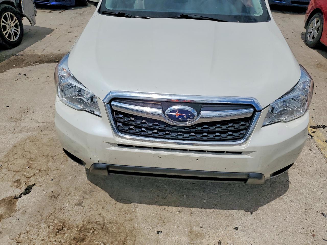 2015 Subaru Forester 2.5i Premium White vin: JF2SJADC4FH542276