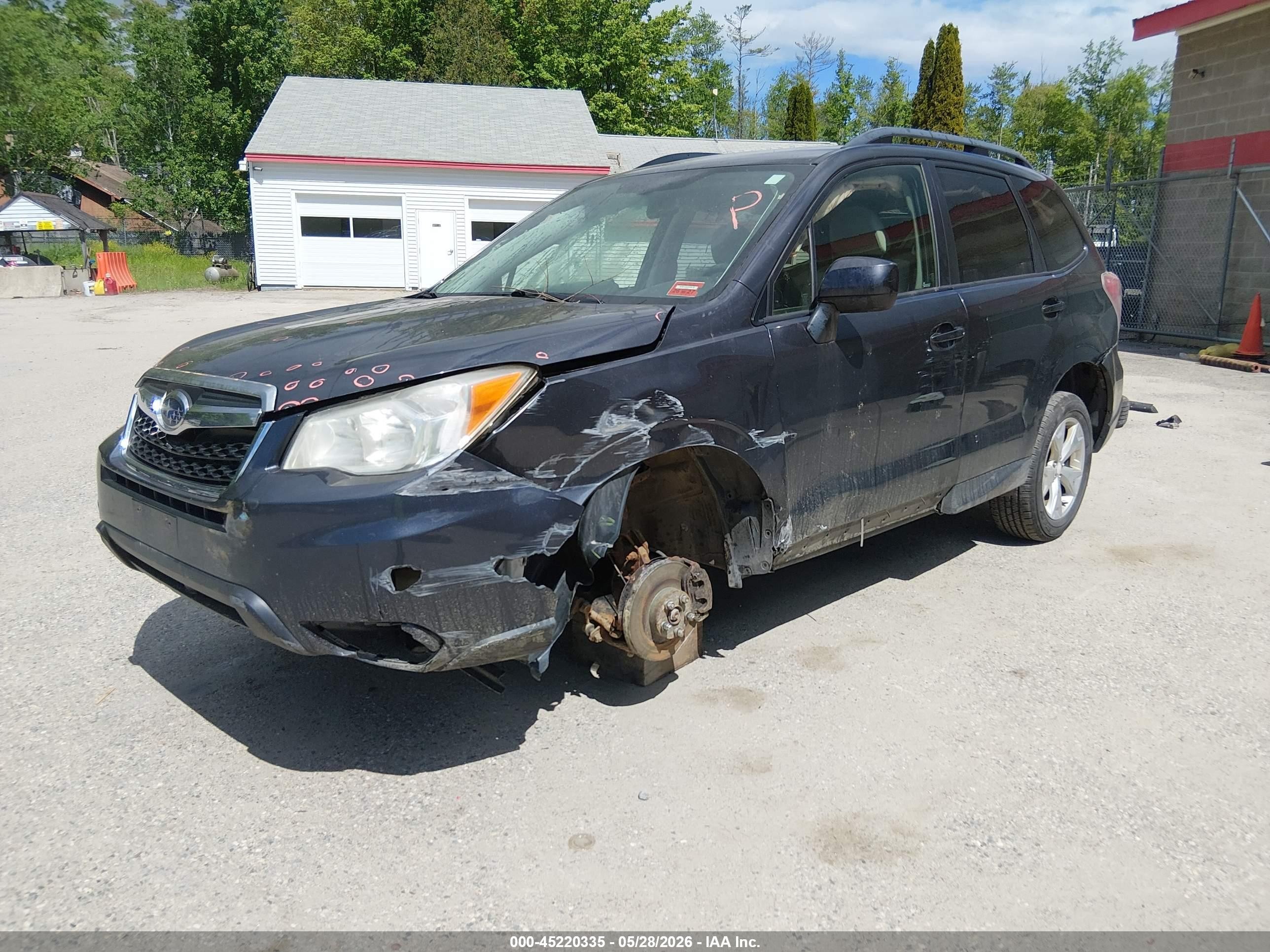 2015 Subaru Forester 2.5i Premium Gray vin: JF2SJADC4FH556923