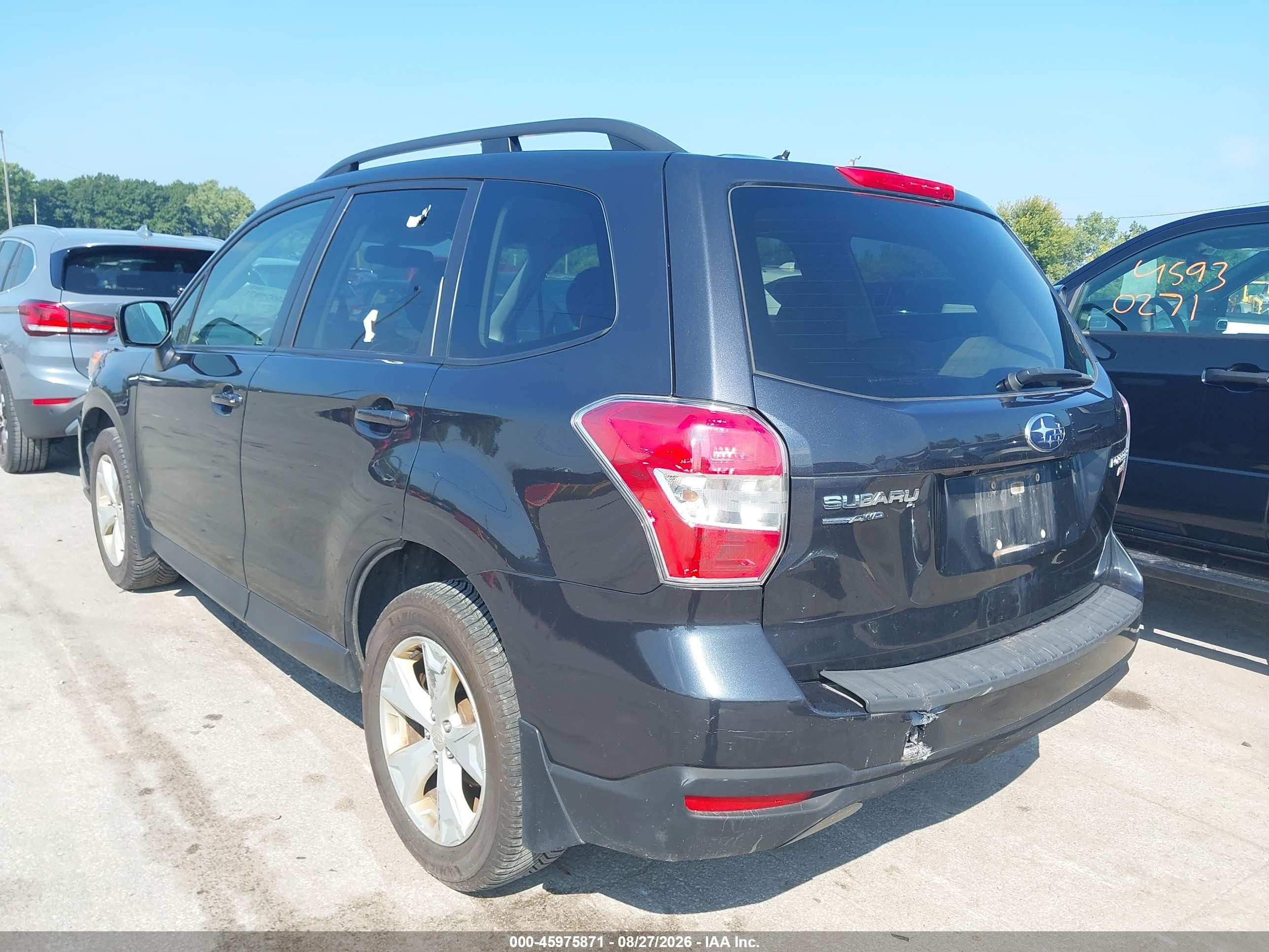 2015 Subaru Forester 2.5i Premium Gray vin: JF2SJADC4FH568909