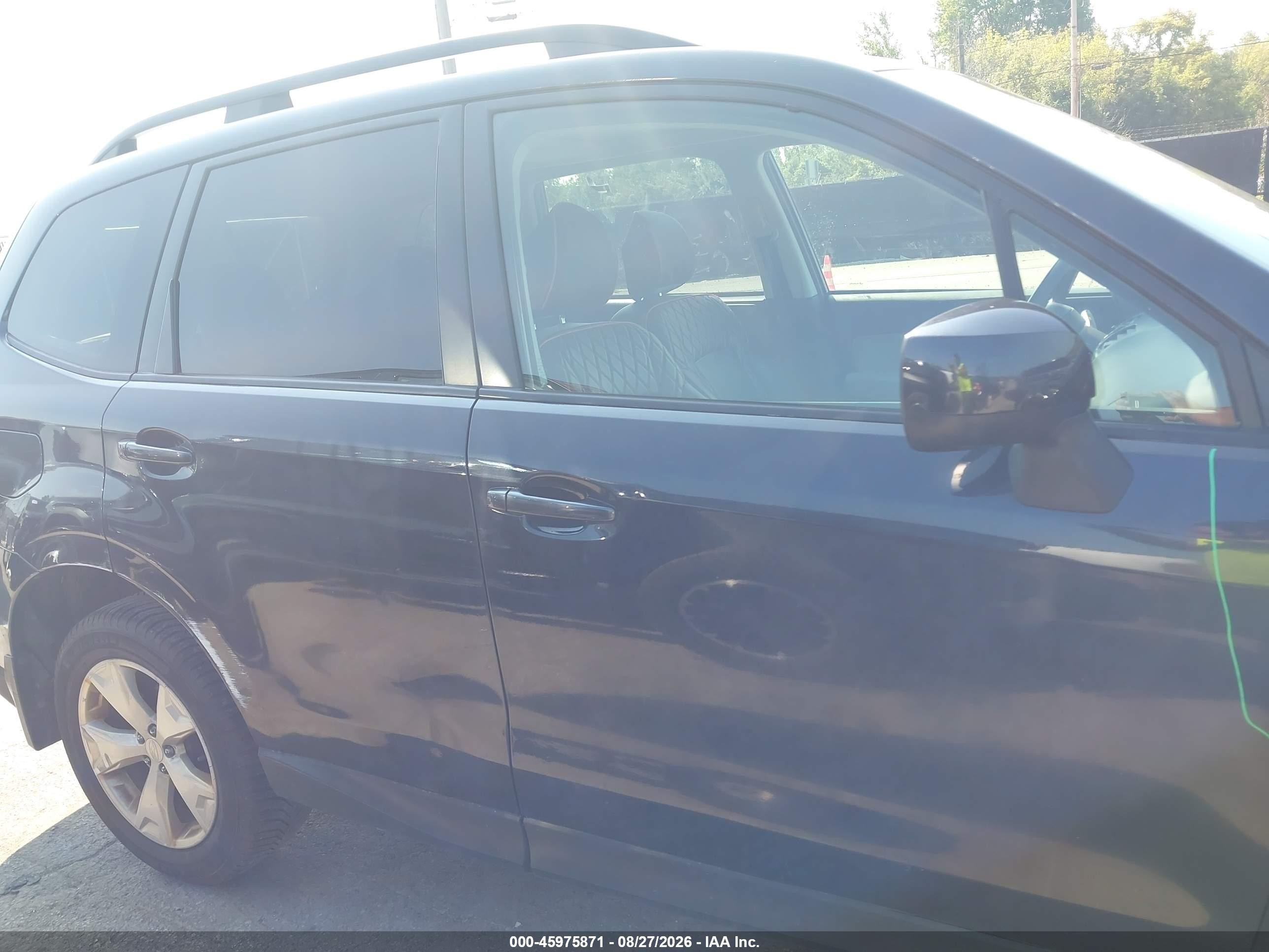 2015 Subaru Forester 2.5i Premium Gray vin: JF2SJADC4FH568909