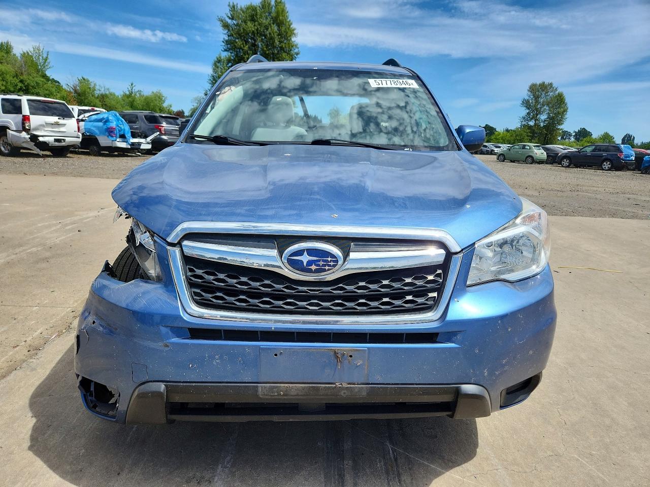2015 Subaru Forester 2.5i Premium Blue vin: JF2SJADC4FH814129