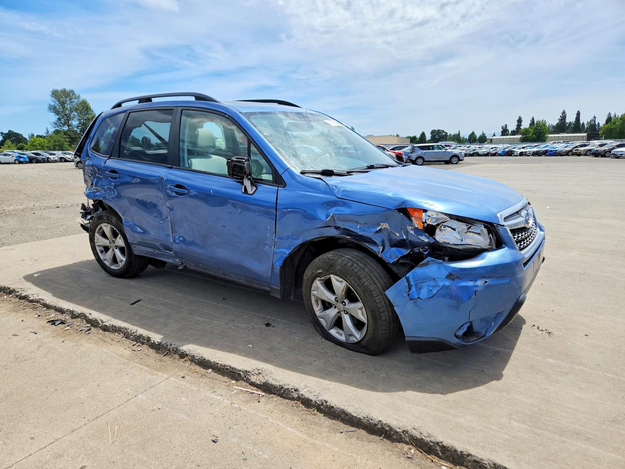 2015 Subaru Forester 2.5i Premium Blue vin: JF2SJADC4FH814129