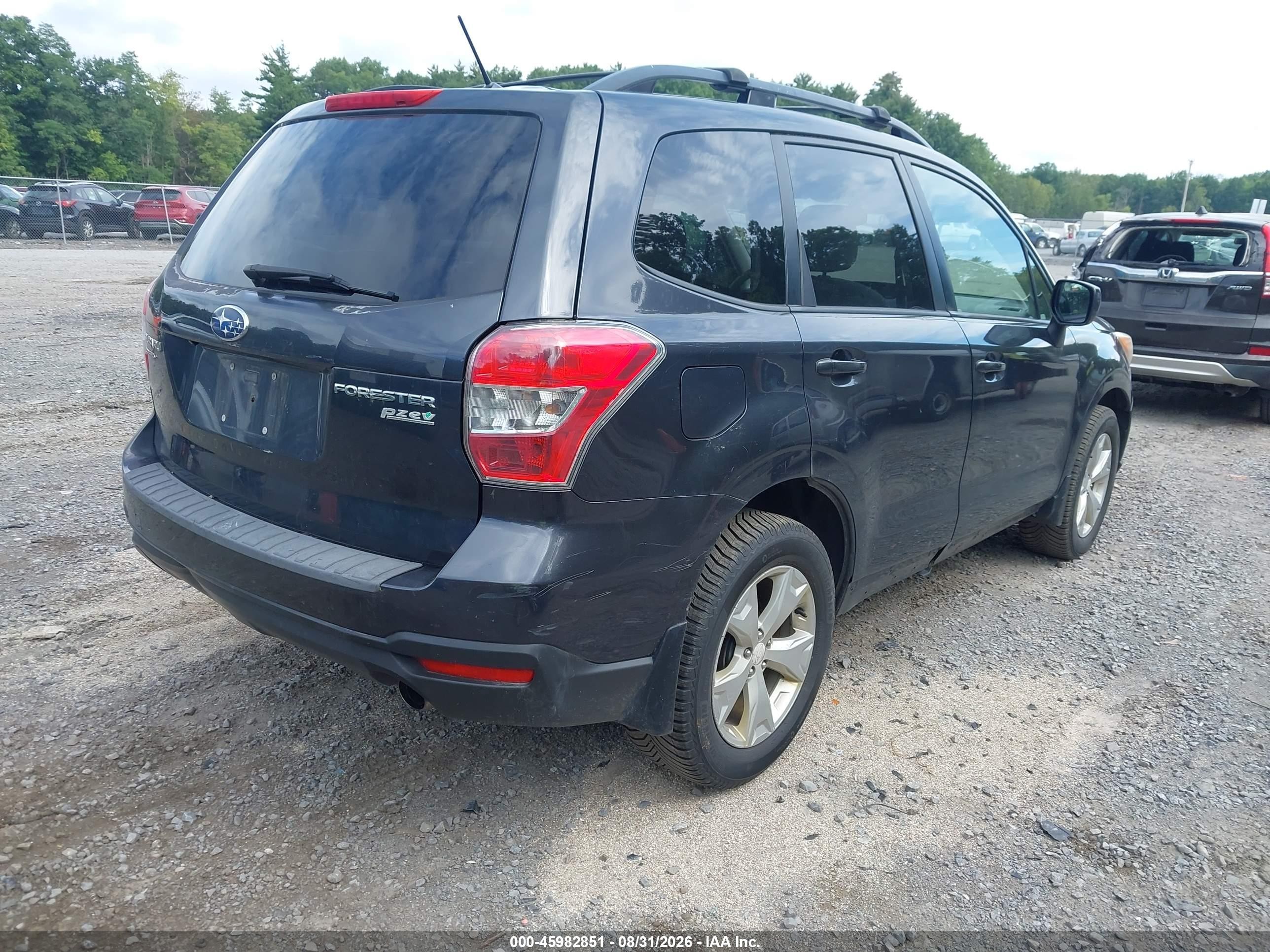 2014 Subaru Forester 2.5i Premium Gray vin: JF2SJADC5EH441875