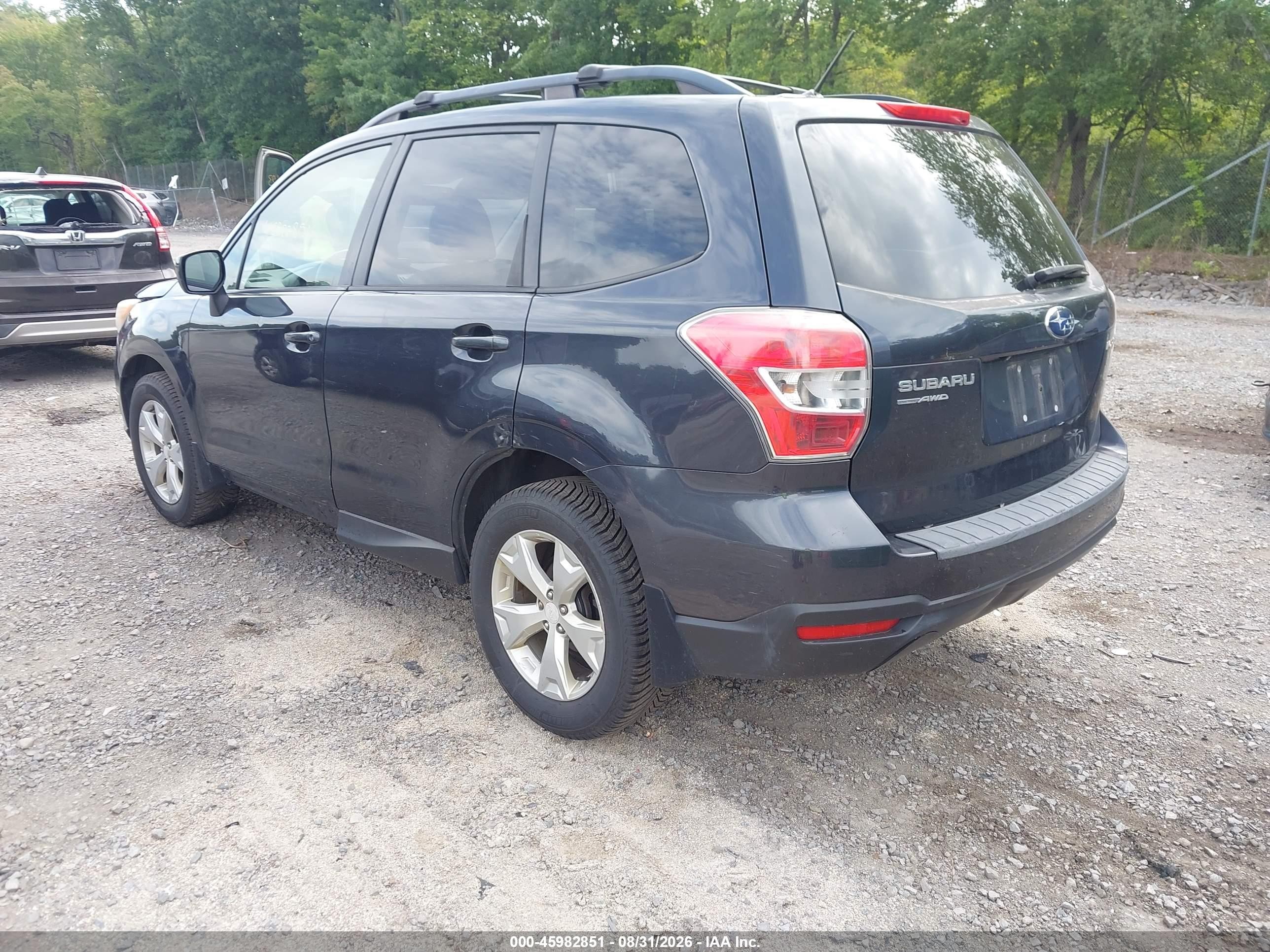 2014 Subaru Forester 2.5i Premium Gray vin: JF2SJADC5EH441875
