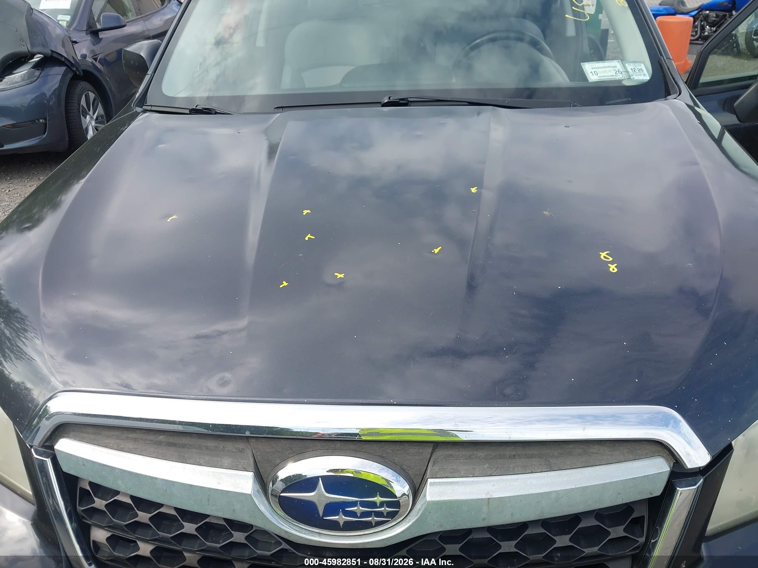 2014 Subaru Forester 2.5i Premium Gray vin: JF2SJADC5EH441875