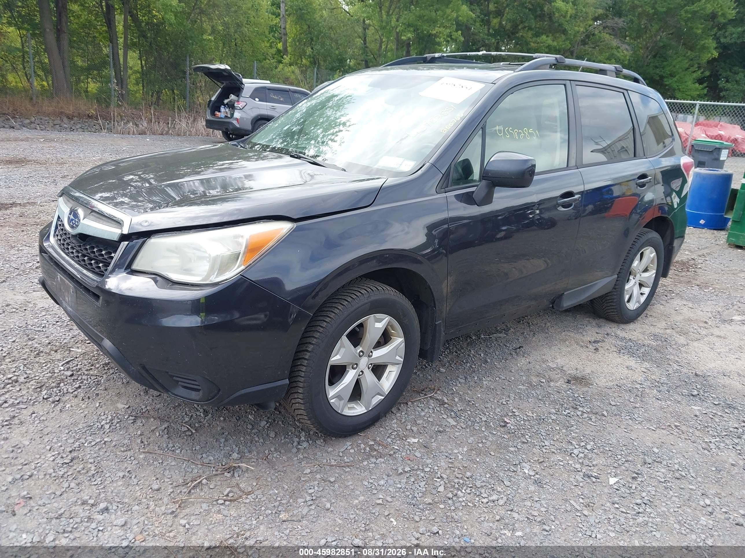 2014 Subaru Forester 2.5i Premium Gray vin: JF2SJADC5EH441875