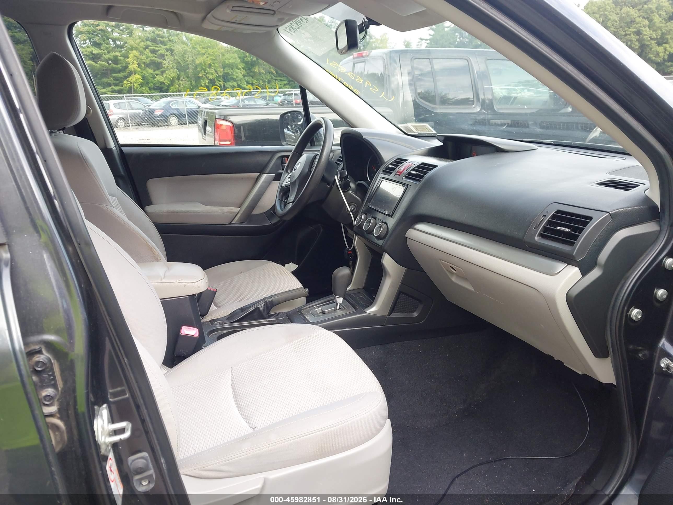 2014 Subaru Forester 2.5i Premium Gray vin: JF2SJADC5EH441875