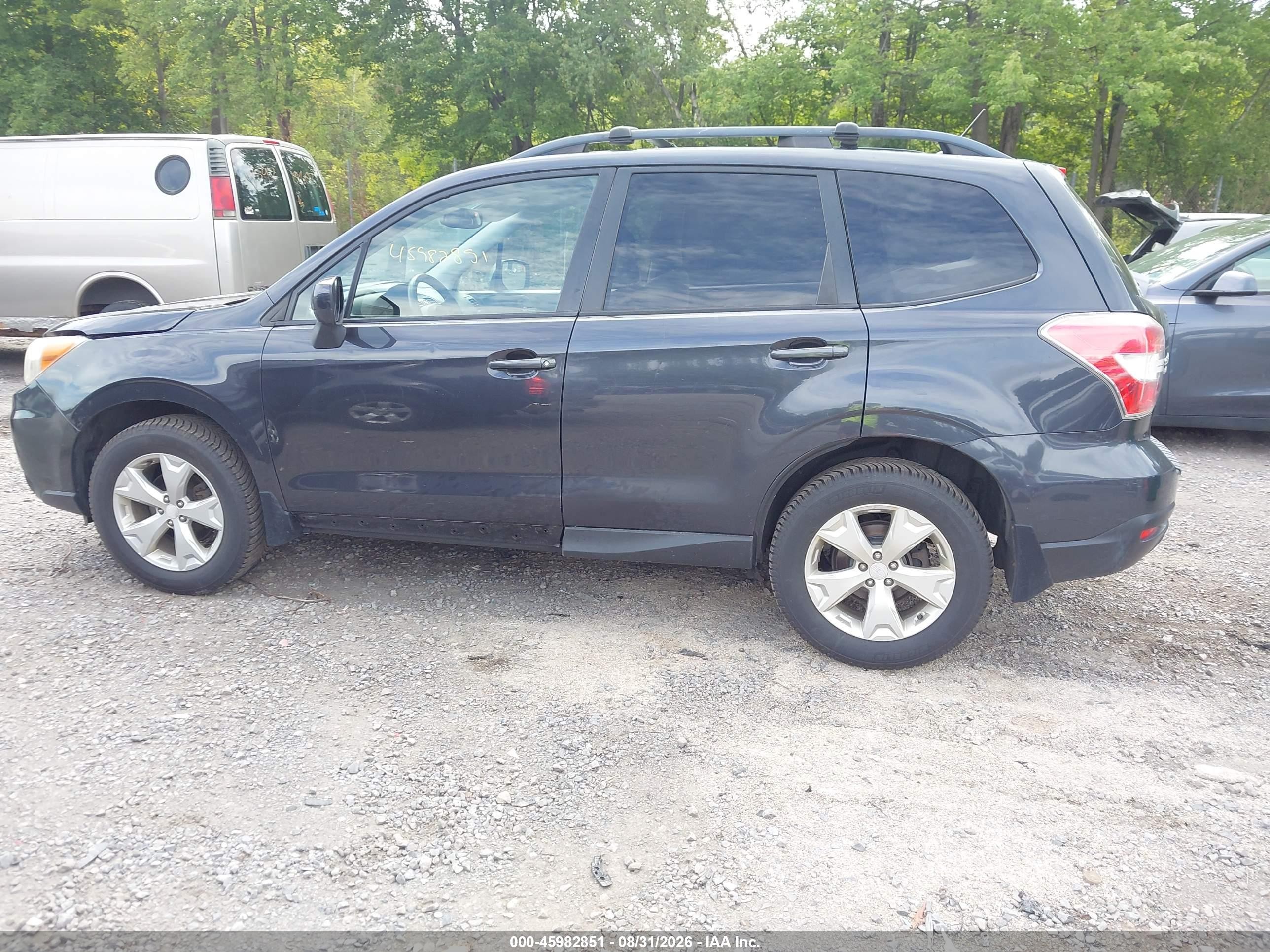 2014 Subaru Forester 2.5i Premium Gray vin: JF2SJADC5EH441875