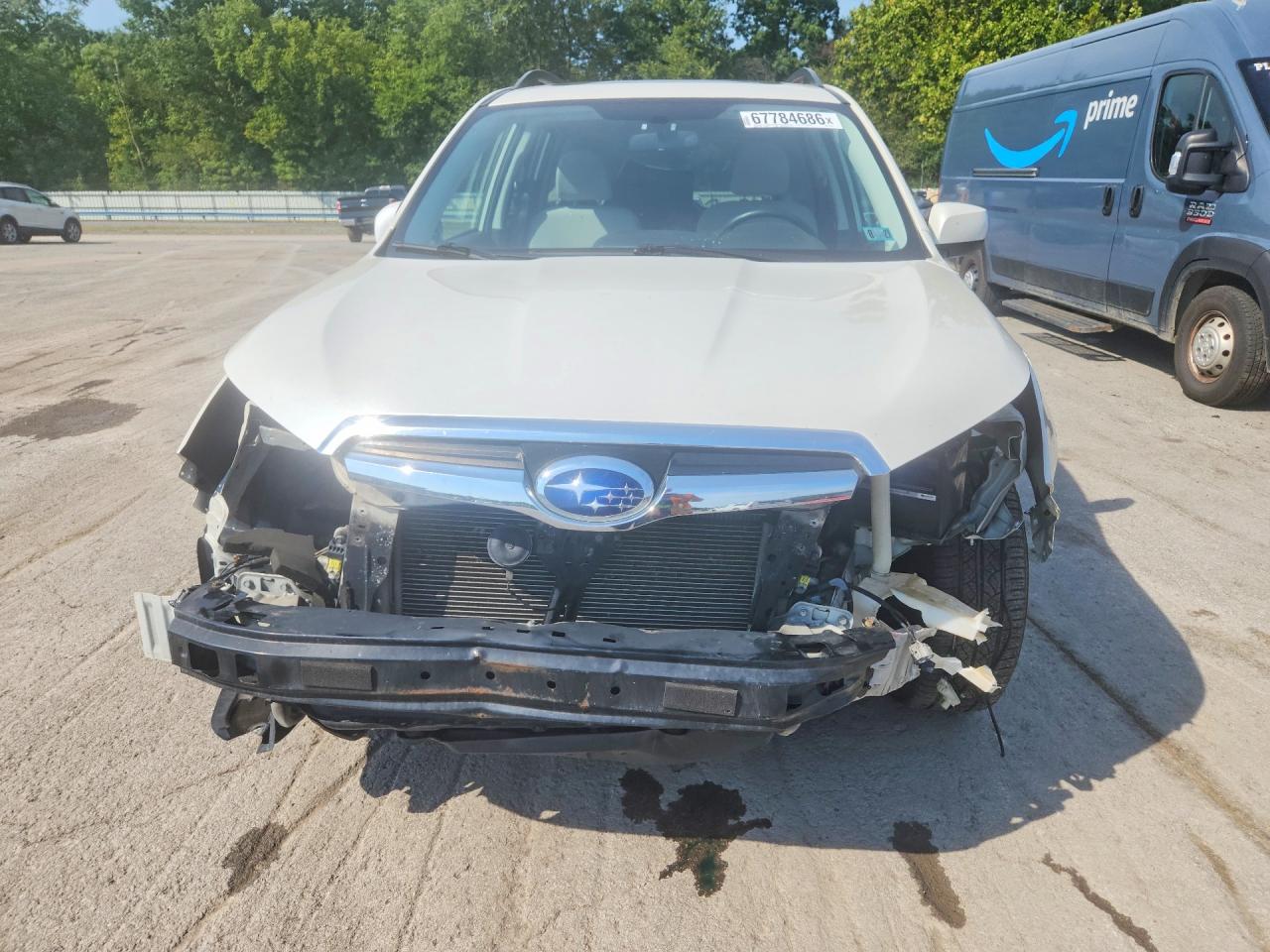 2015 Subaru Forester 2.5i Premium White vin: JF2SJADC5FH415794