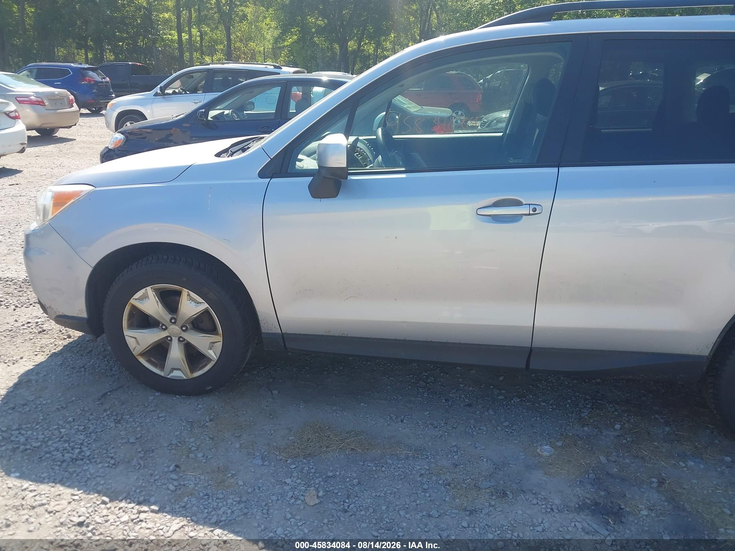 2015 Subaru Forester 2.5i Premium Silver vin: JF2SJADC5FH416444