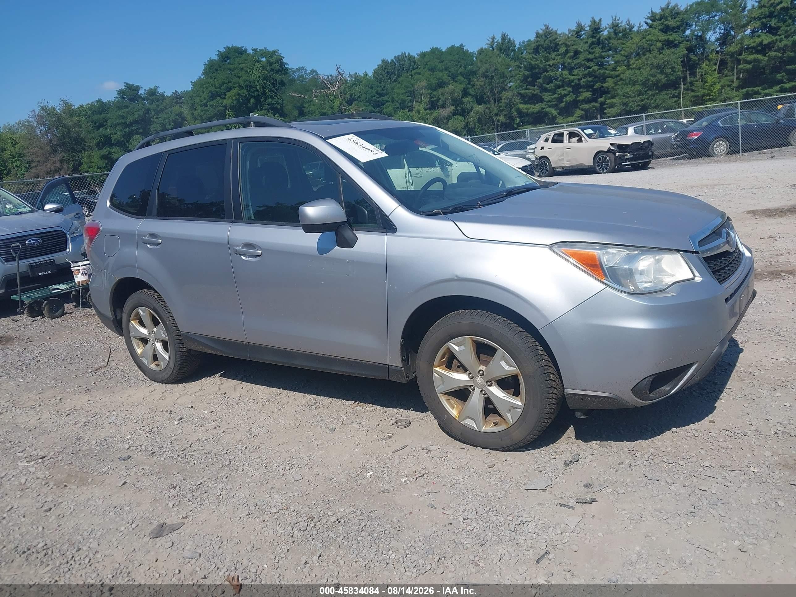 2015 Subaru Forester 2.5i Premium Silver vin: JF2SJADC5FH416444