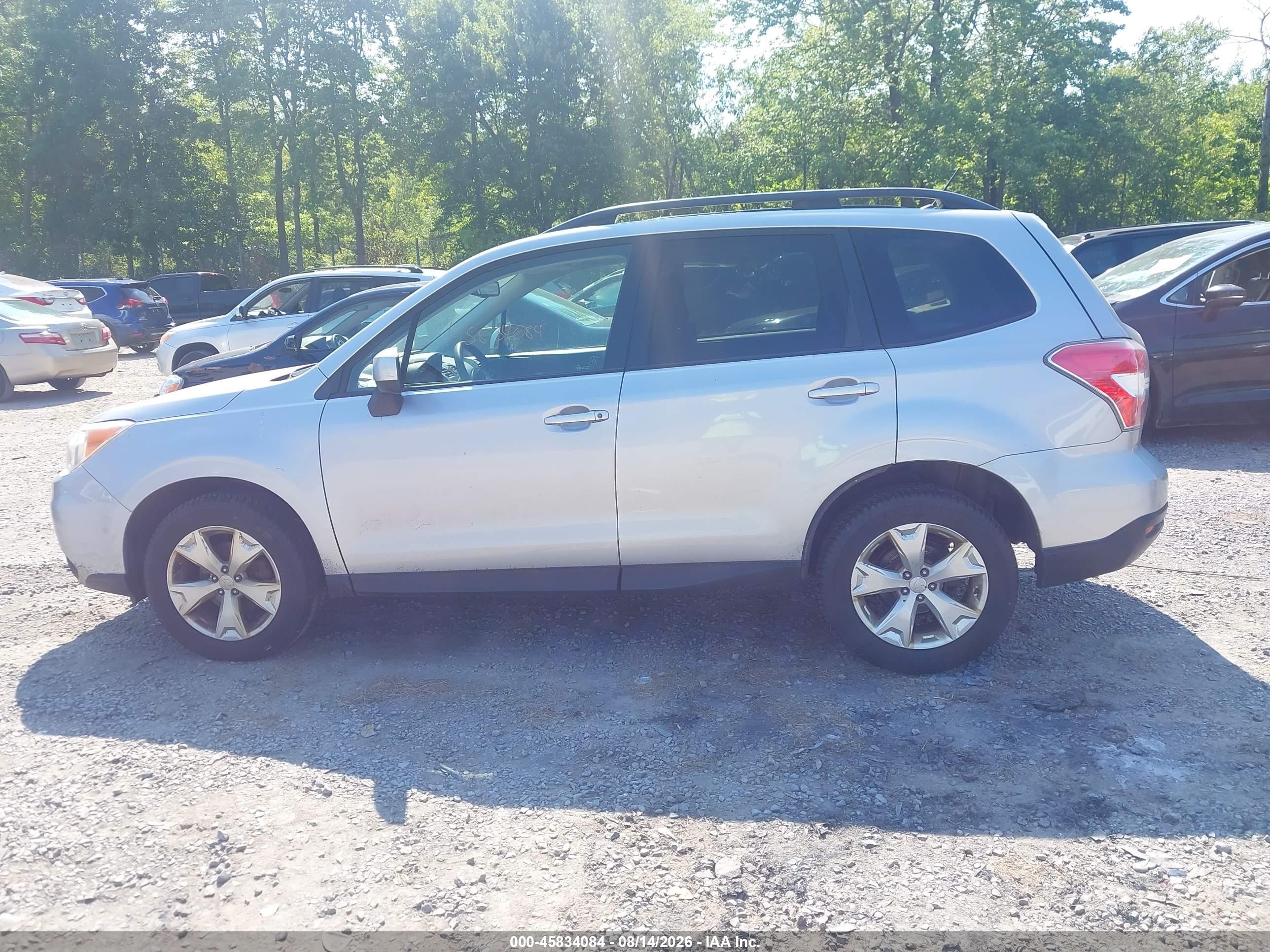 2015 Subaru Forester 2.5i Premium Silver vin: JF2SJADC5FH416444