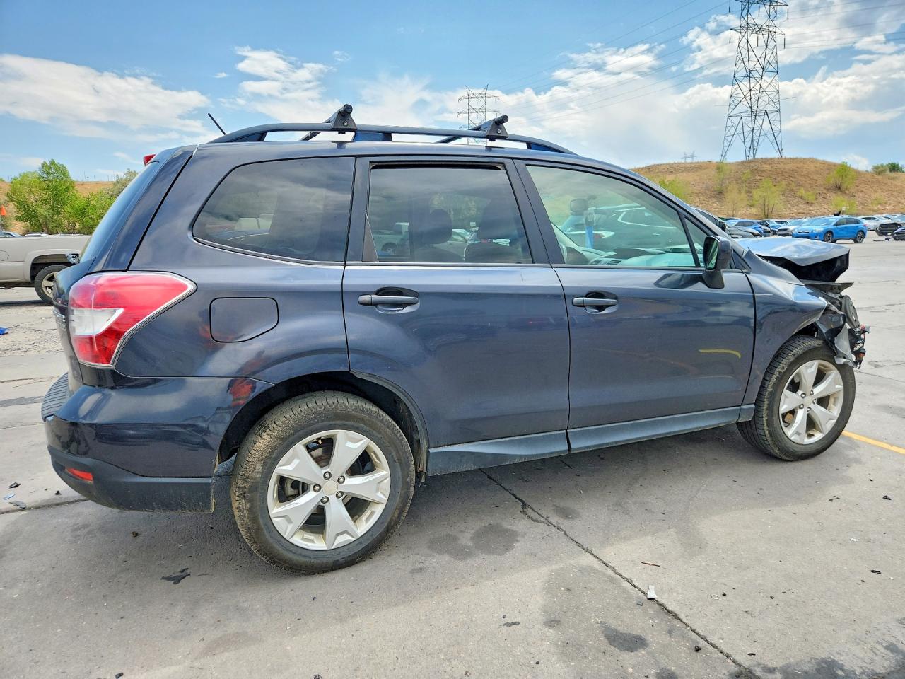 2015 Subaru Forester 2.5i Premium Gray vin: JF2SJADC5FH424592