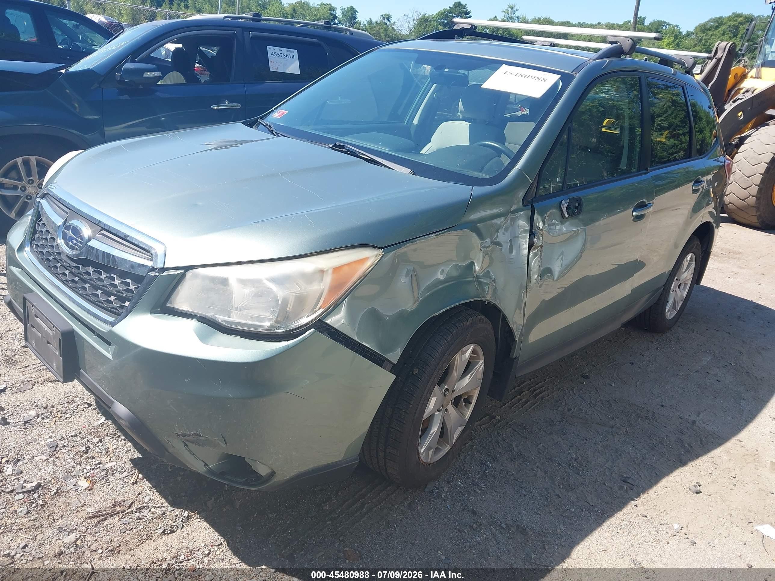2015 Subaru Forester 2.5i Premium Green vin: JF2SJADC5FH437505