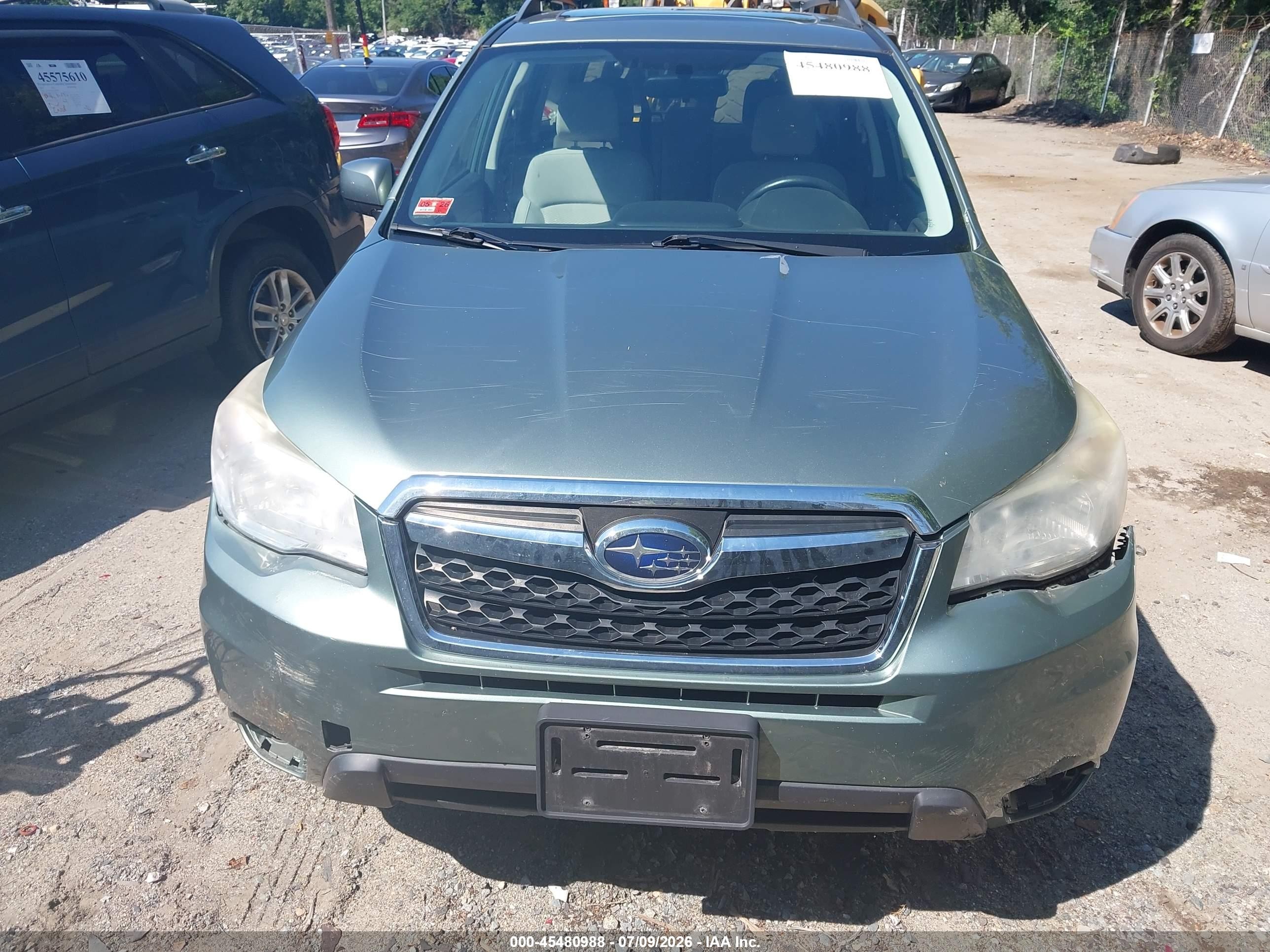 2015 Subaru Forester 2.5i Premium Green vin: JF2SJADC5FH437505