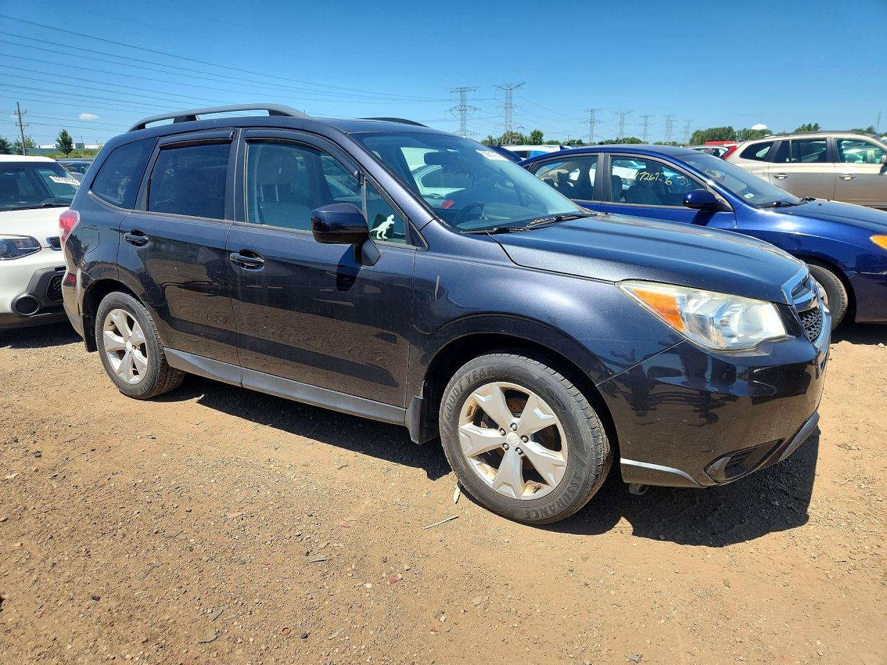 2015 Subaru Forester Blue vin: JF2SJADC5FH453302