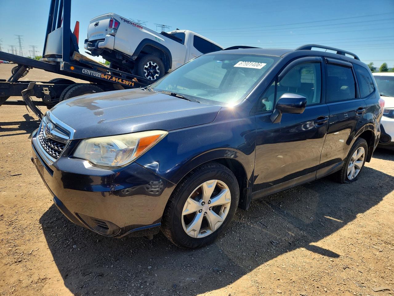 2015 Subaru Forester Blue vin: JF2SJADC5FH453302