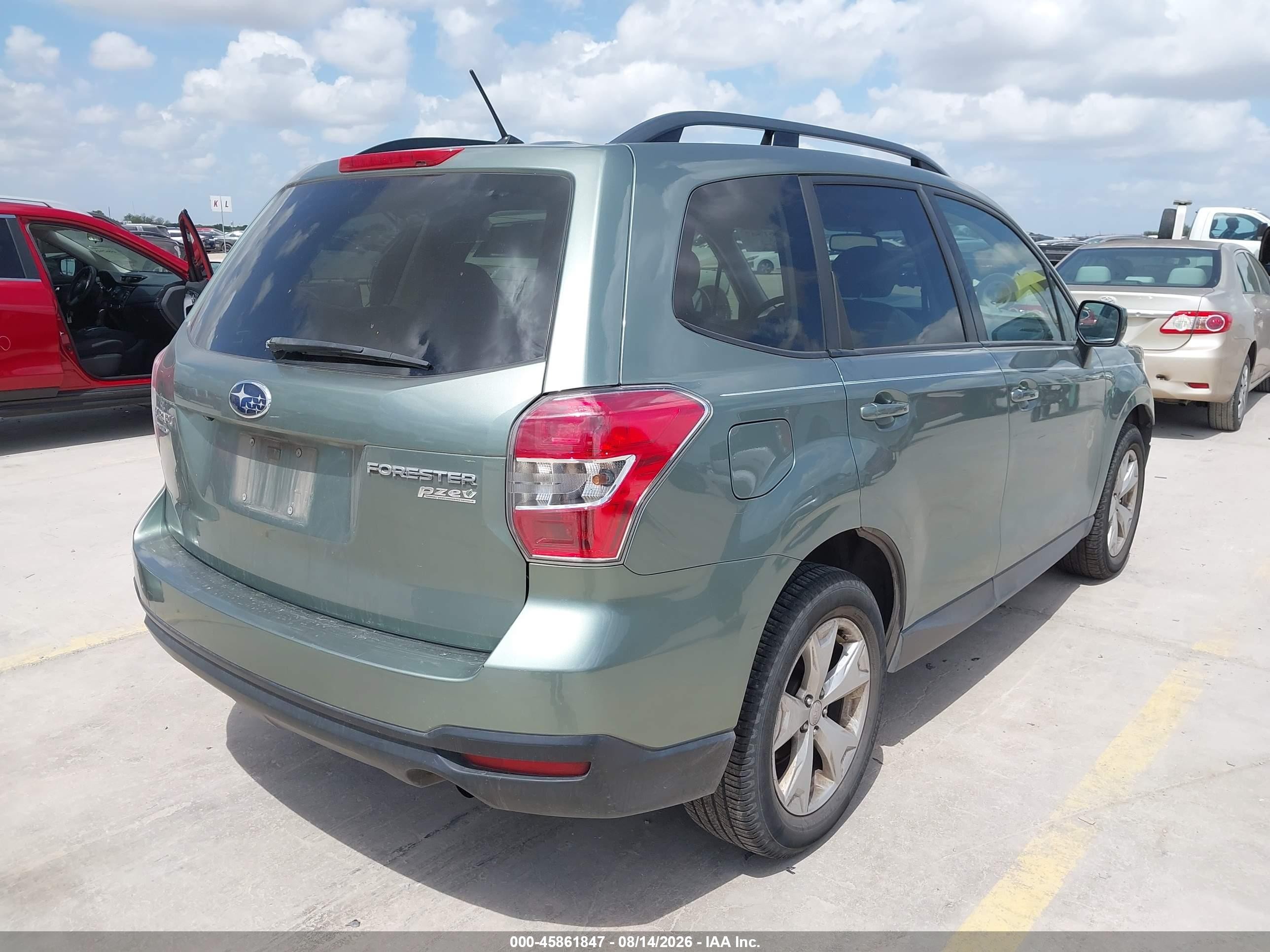 2015 Subaru Forester 2.5i Premium Зеленый vin: JF2SJADC5FH456040