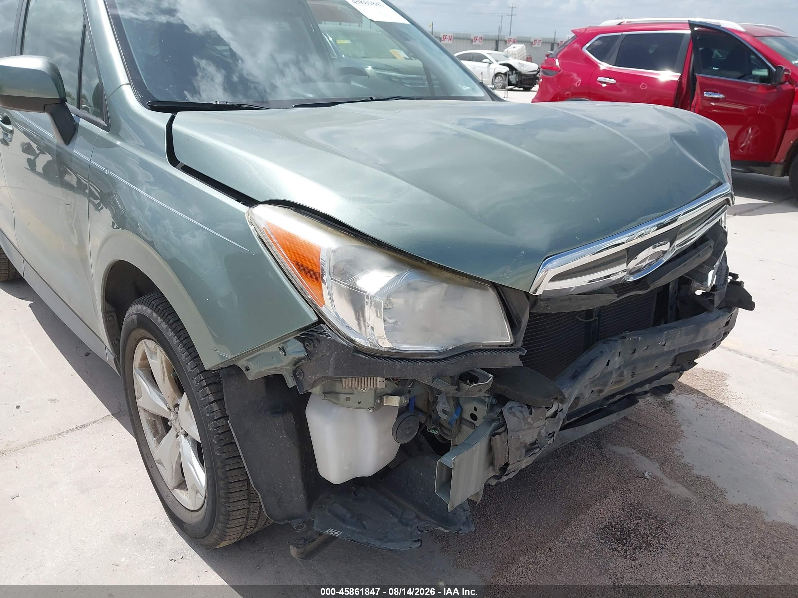 2015 Subaru Forester 2.5i Premium Зеленый vin: JF2SJADC5FH456040