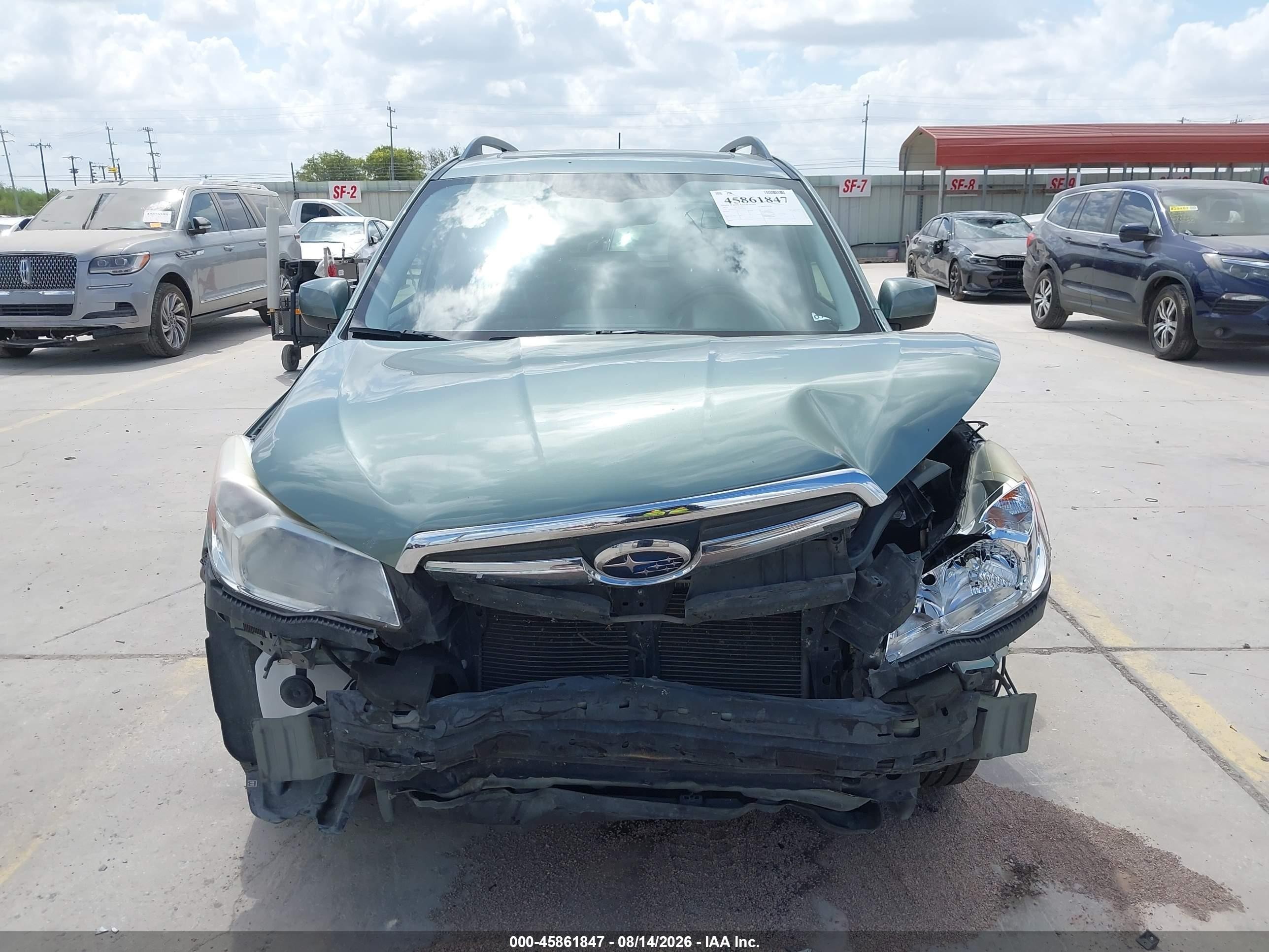 2015 Subaru Forester 2.5i Premium Зеленый vin: JF2SJADC5FH456040