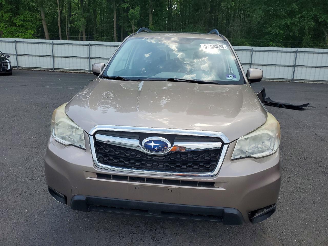 2015 Subaru Forester 2.5i Premium Желто-коричневый vin: JF2SJADC5FH460640