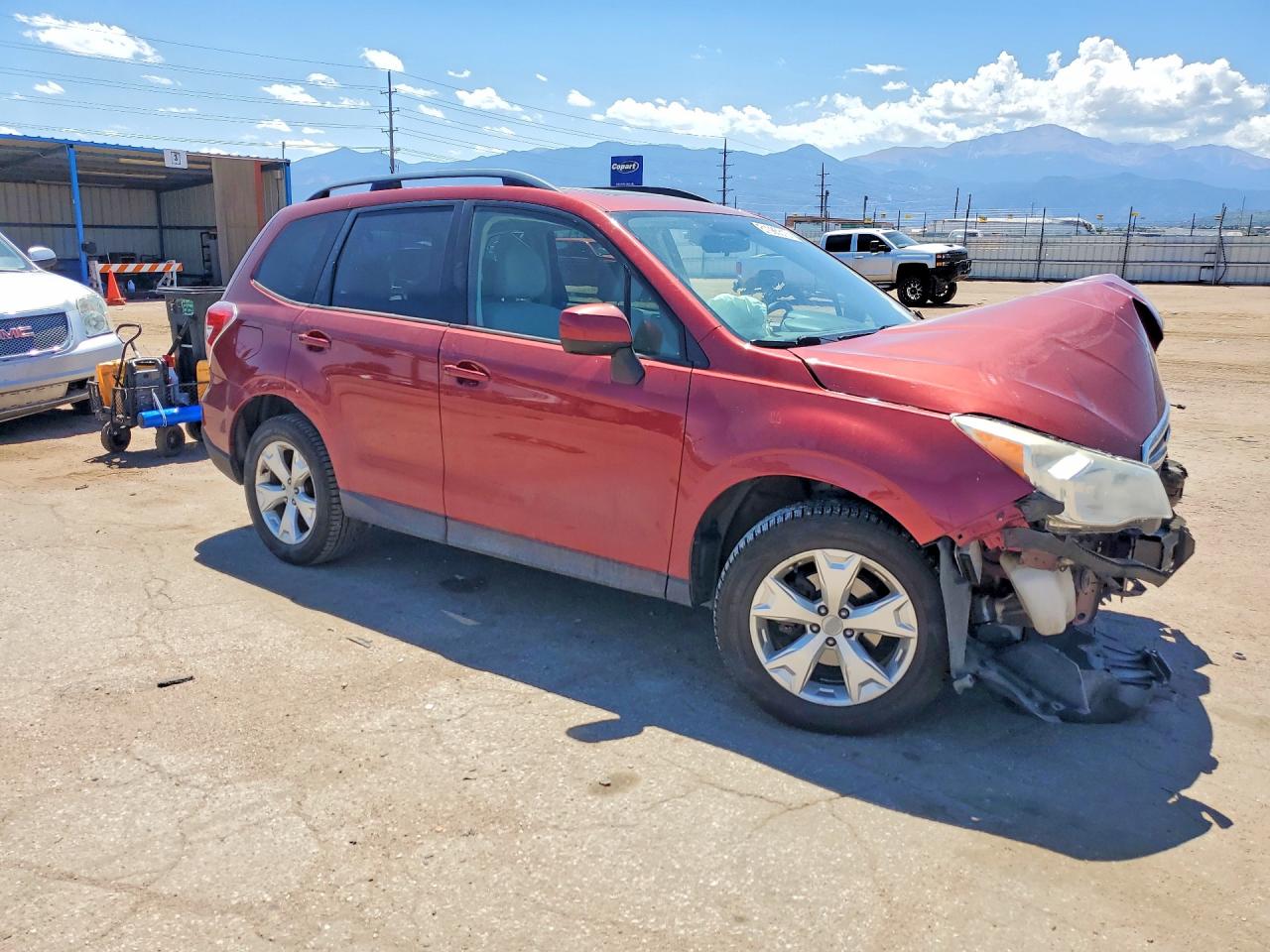 2015 Subaru Forester 2.5i Premium Red vin: JF2SJADC5FH470536