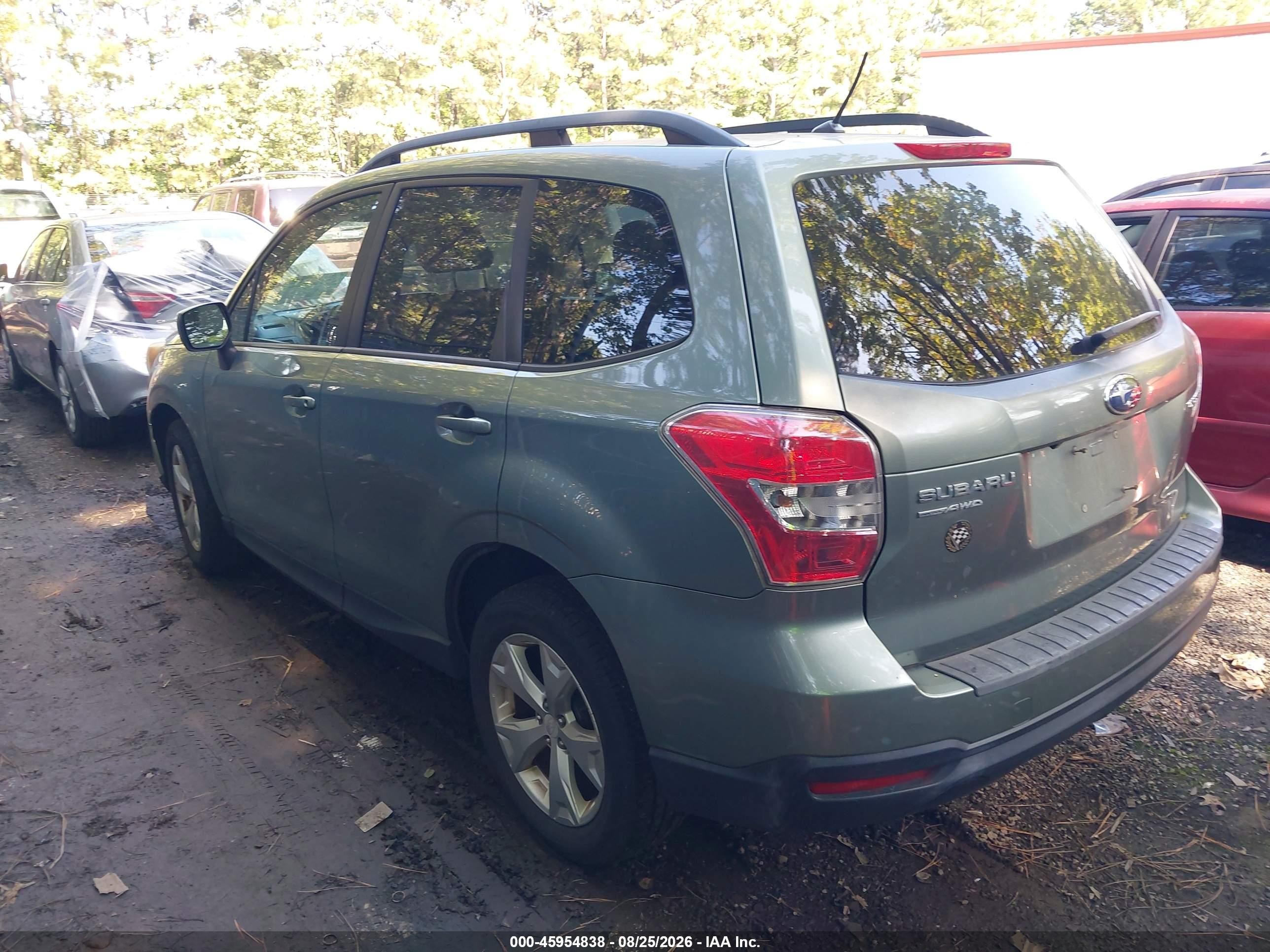 2015 Subaru Forester 2.5i Premium Green vin: JF2SJADC5FH480659