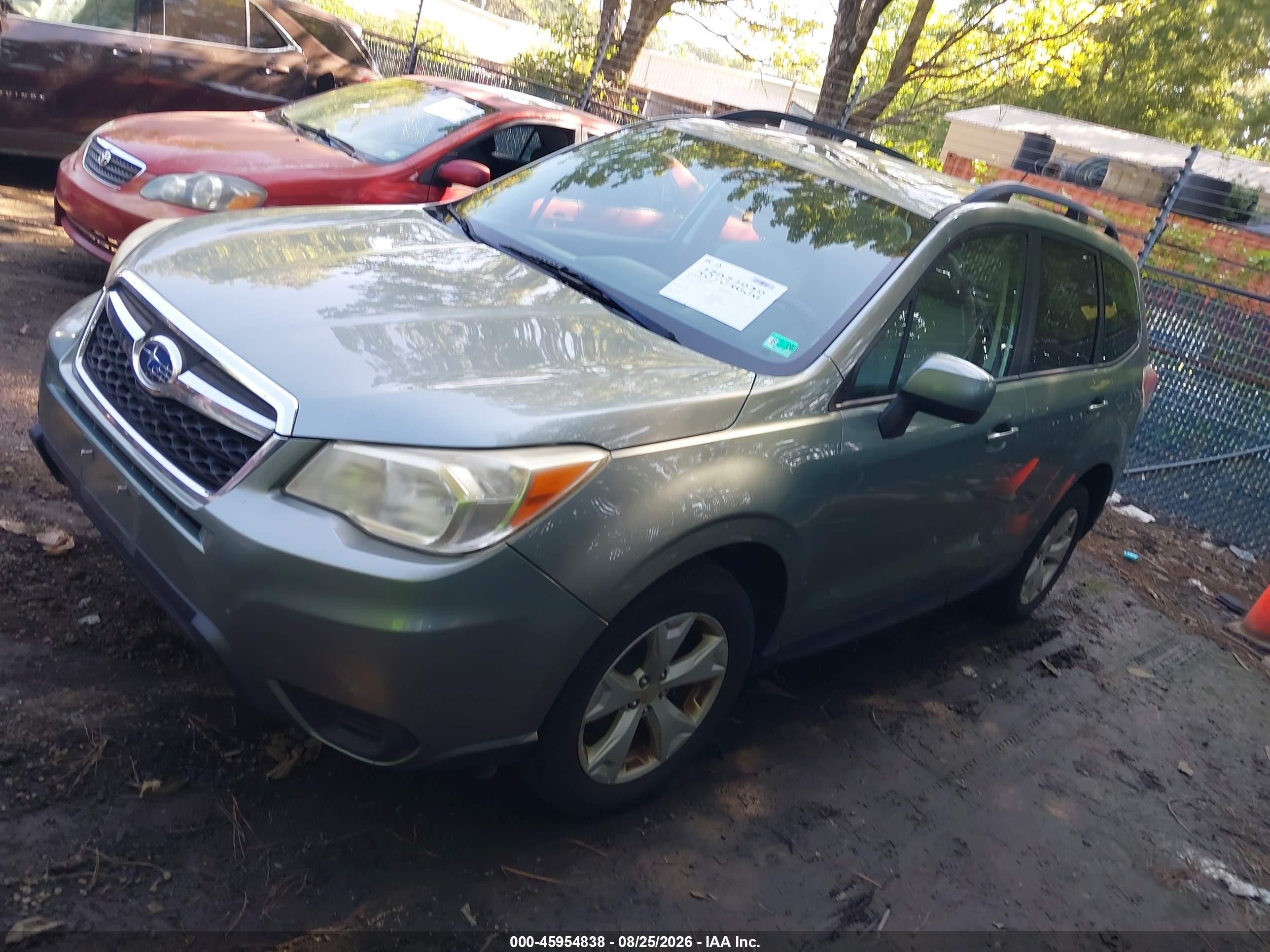 2015 Subaru Forester 2.5i Premium Green vin: JF2SJADC5FH480659