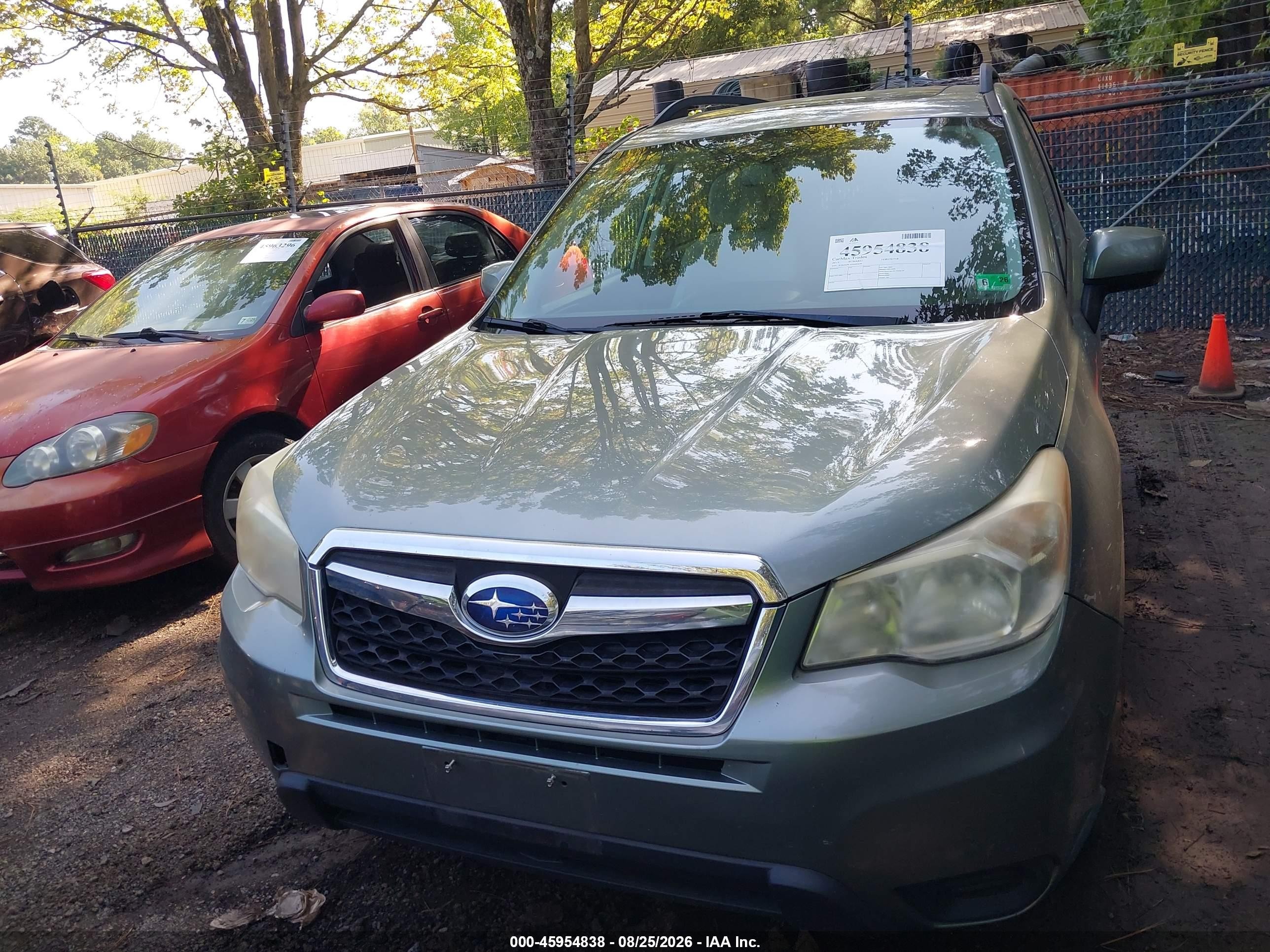 2015 Subaru Forester 2.5i Premium Green vin: JF2SJADC5FH480659