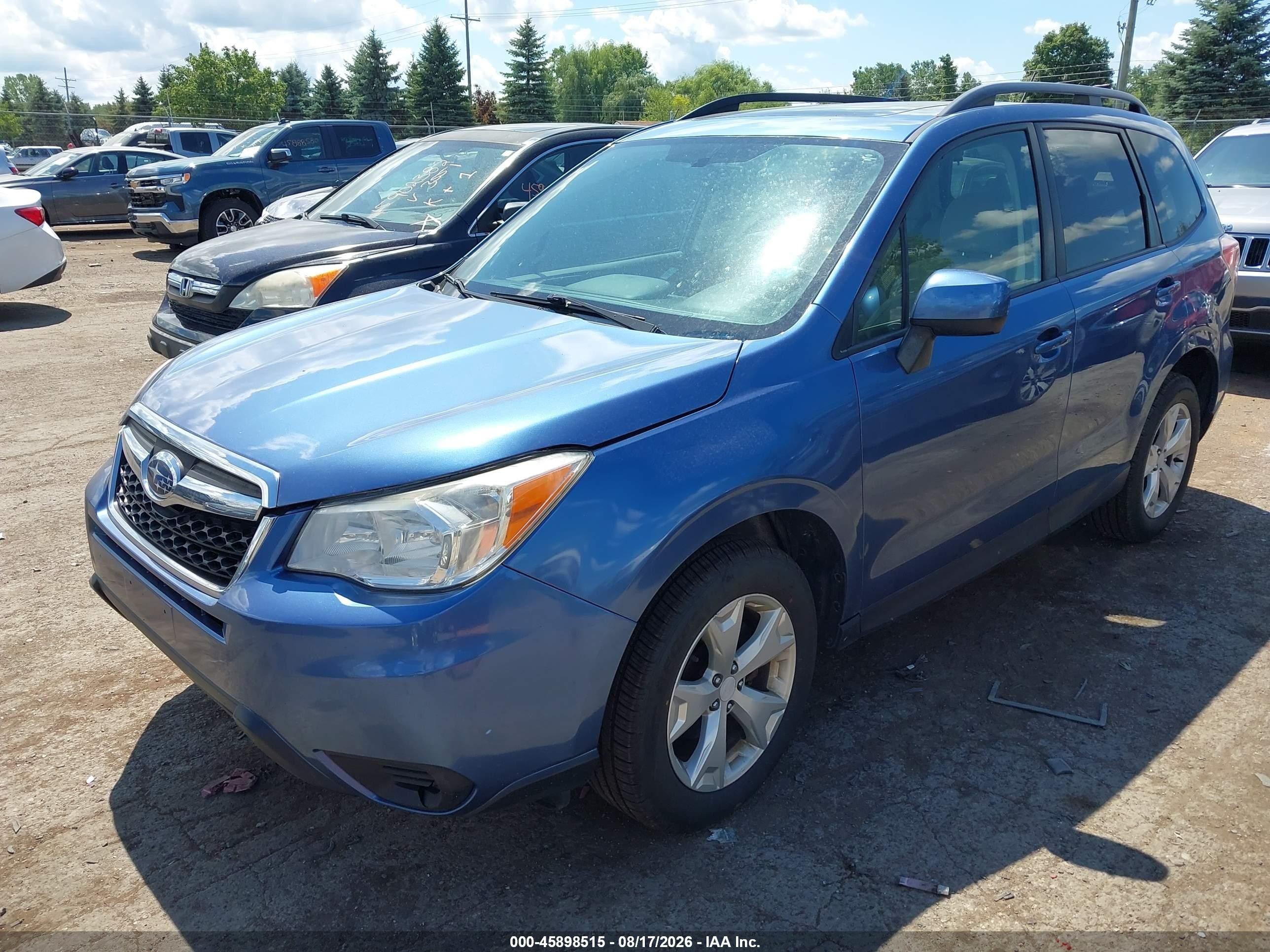 2015 Subaru Forester 2.5i Premium Blue vin: JF2SJADC5FH491399