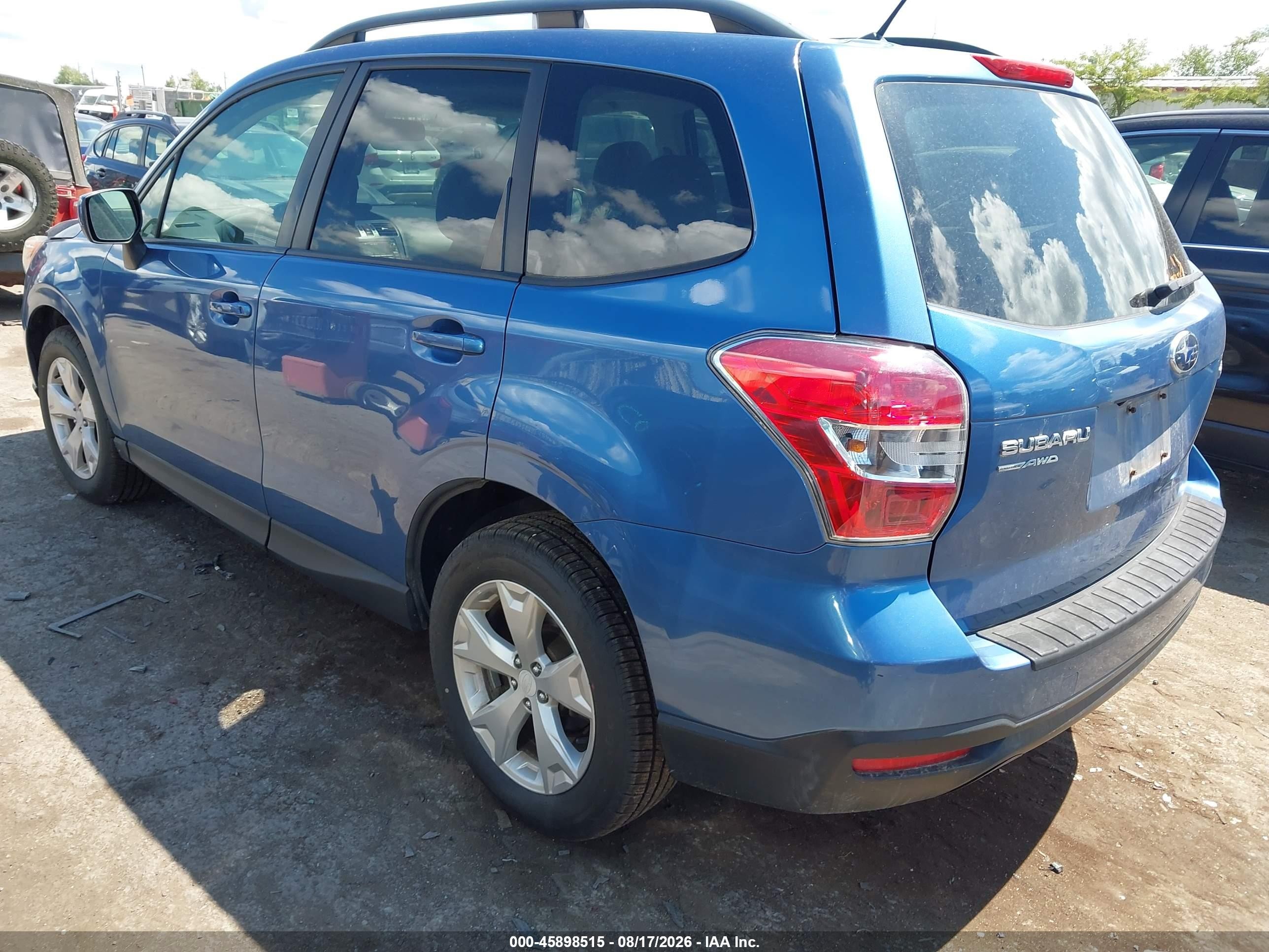 2015 Subaru Forester 2.5i Premium Blue vin: JF2SJADC5FH491399