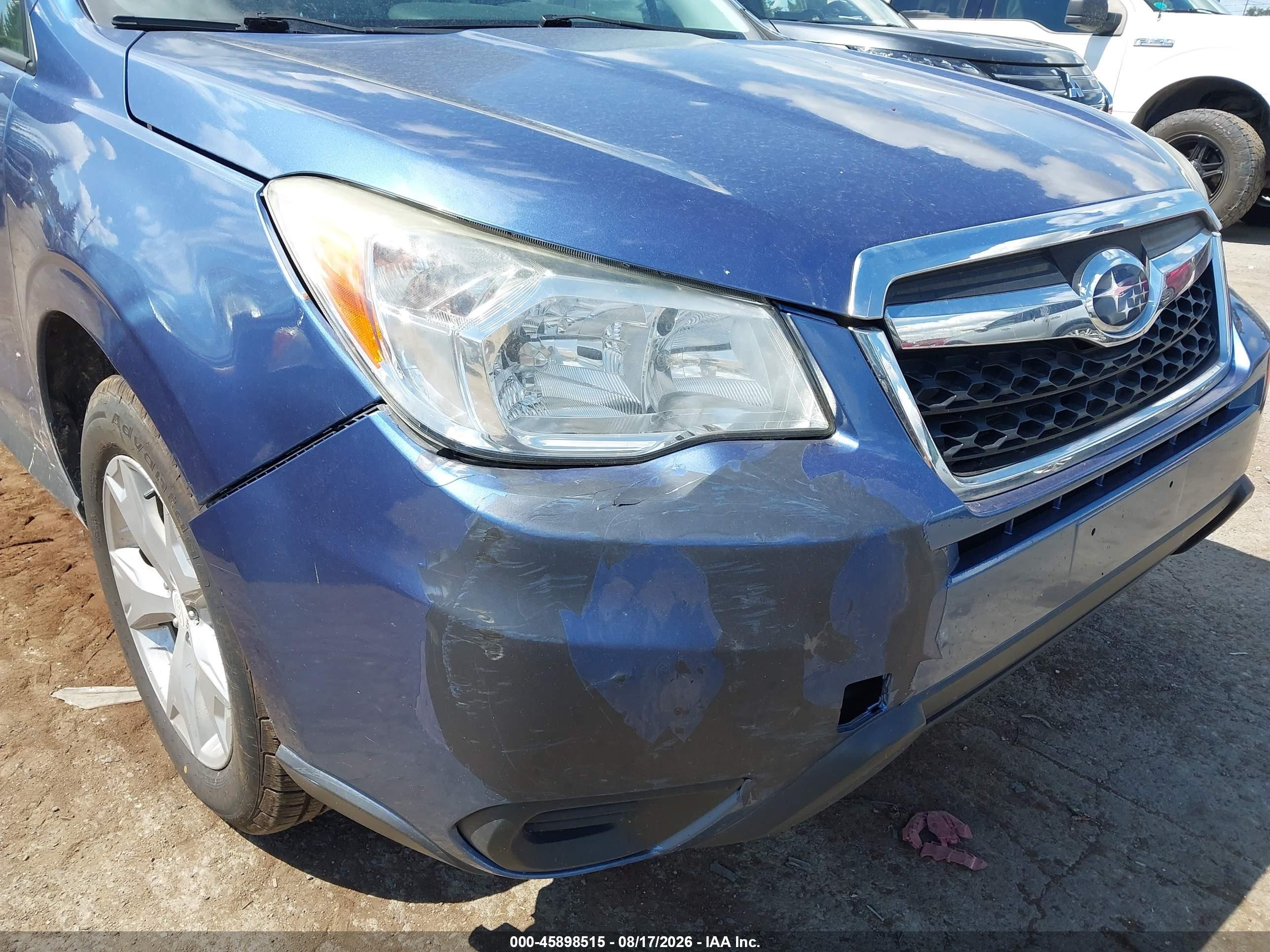 2015 Subaru Forester 2.5i Premium Blue vin: JF2SJADC5FH491399