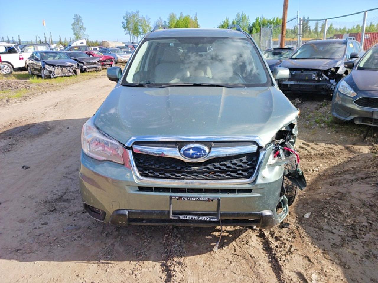 2015 Subaru Forester 2.5i Premium Green vin: JF2SJADC5FH513269