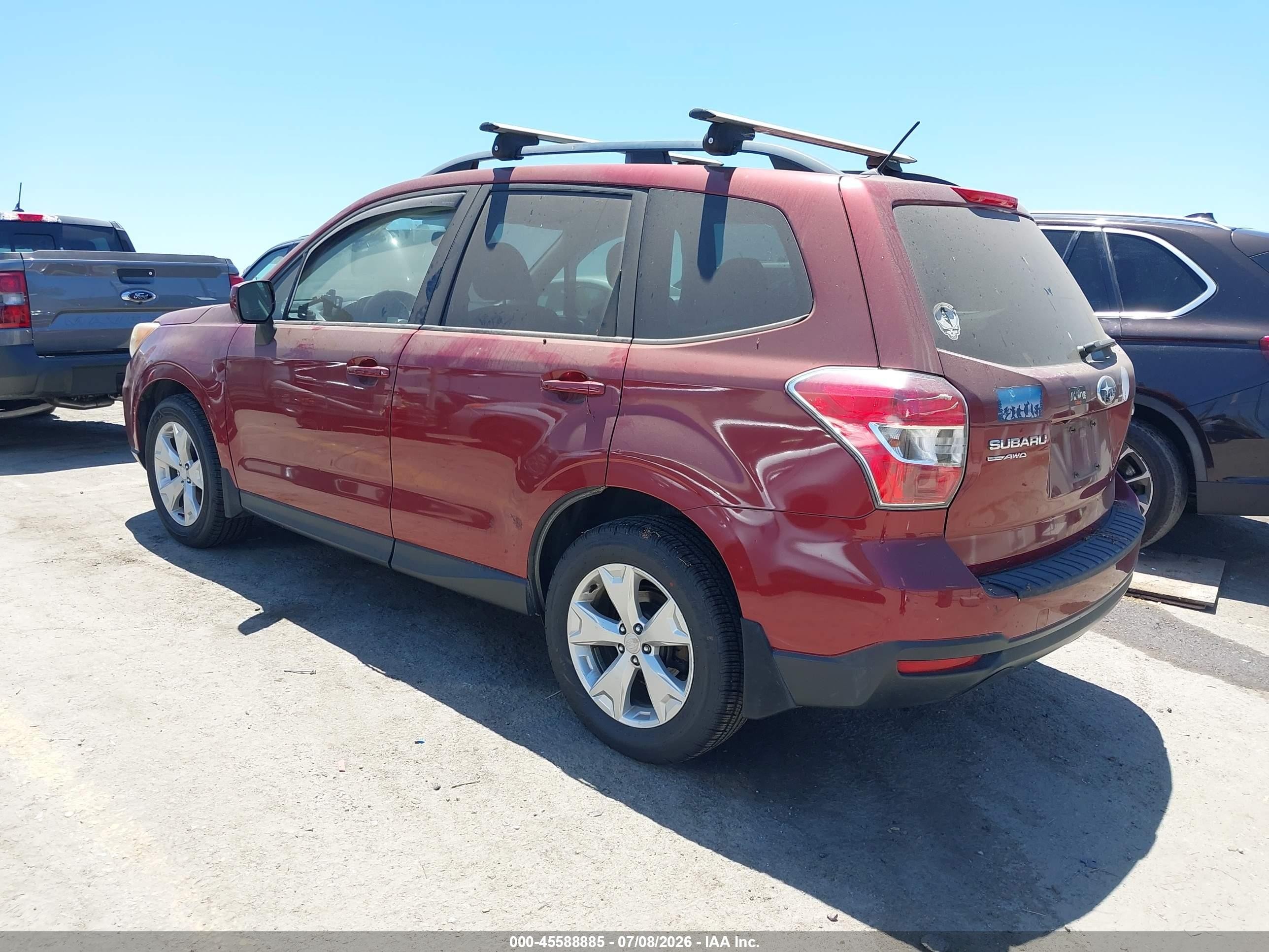 2015 Subaru Forester 2.5i Premium Red vin: JF2SJADC5FH528872