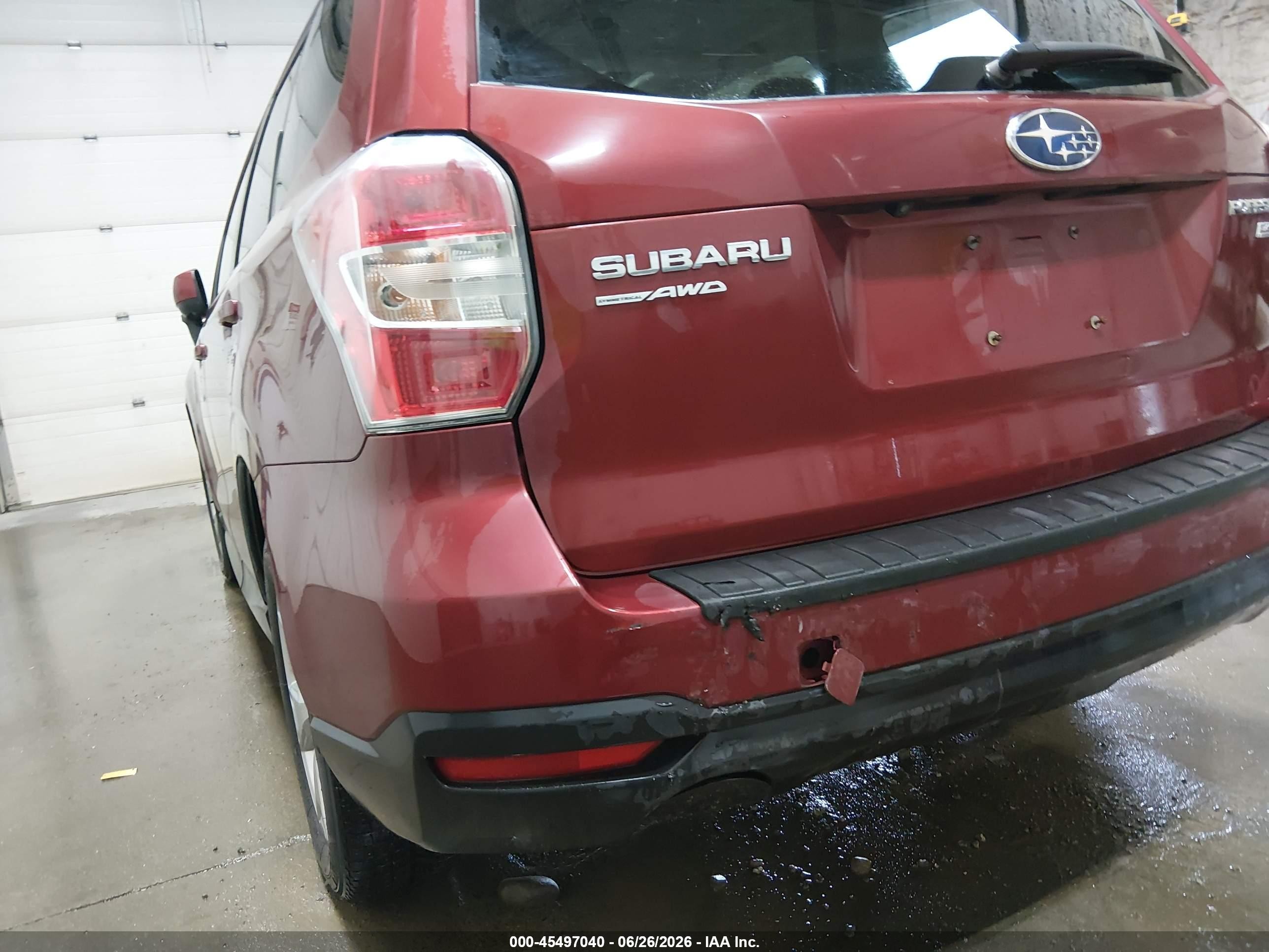 2015 Subaru Forester 2.5i Premium Red vin: JF2SJADC5FH576677