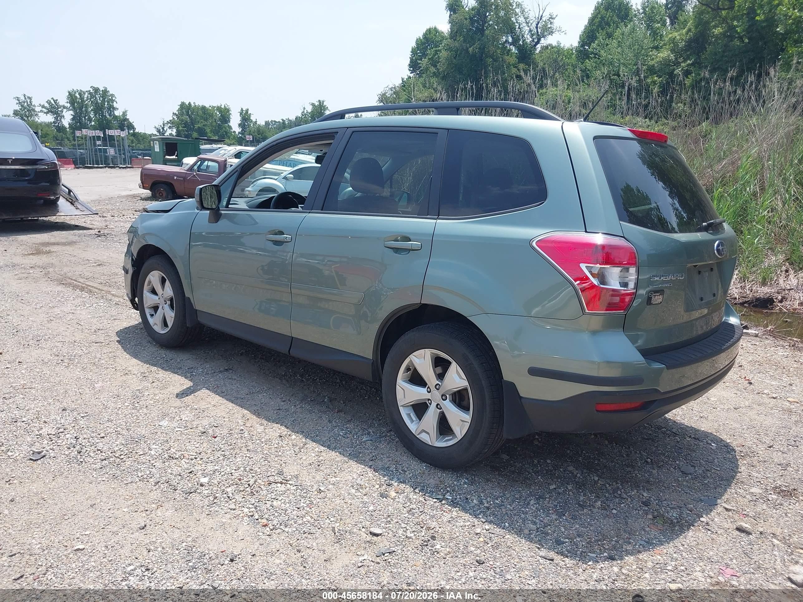 2015 Subaru Forester 2.5i Premium Gray vin: JF2SJADC5FH802202