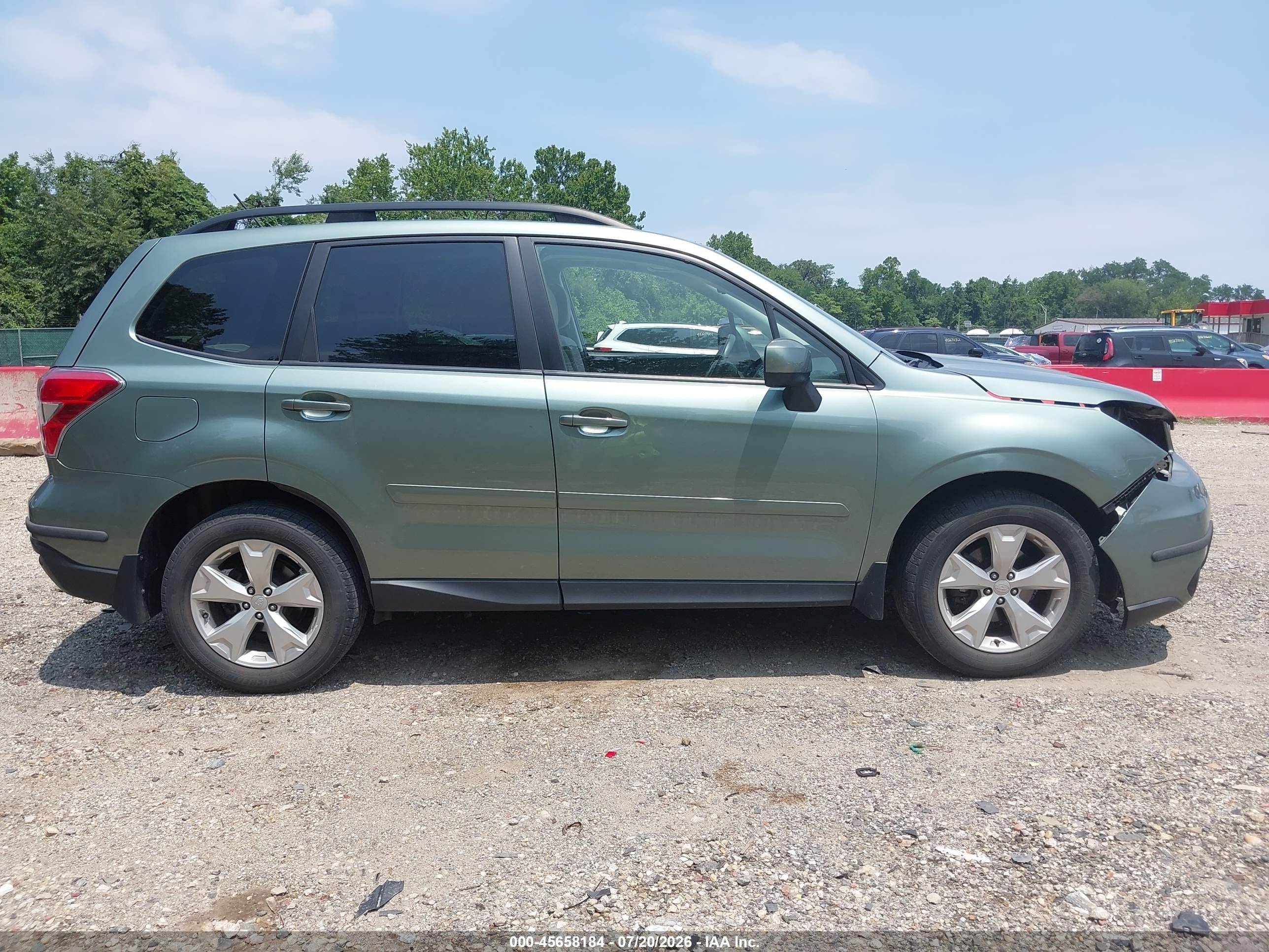 2015 Subaru Forester 2.5i Premium Gray vin: JF2SJADC5FH802202