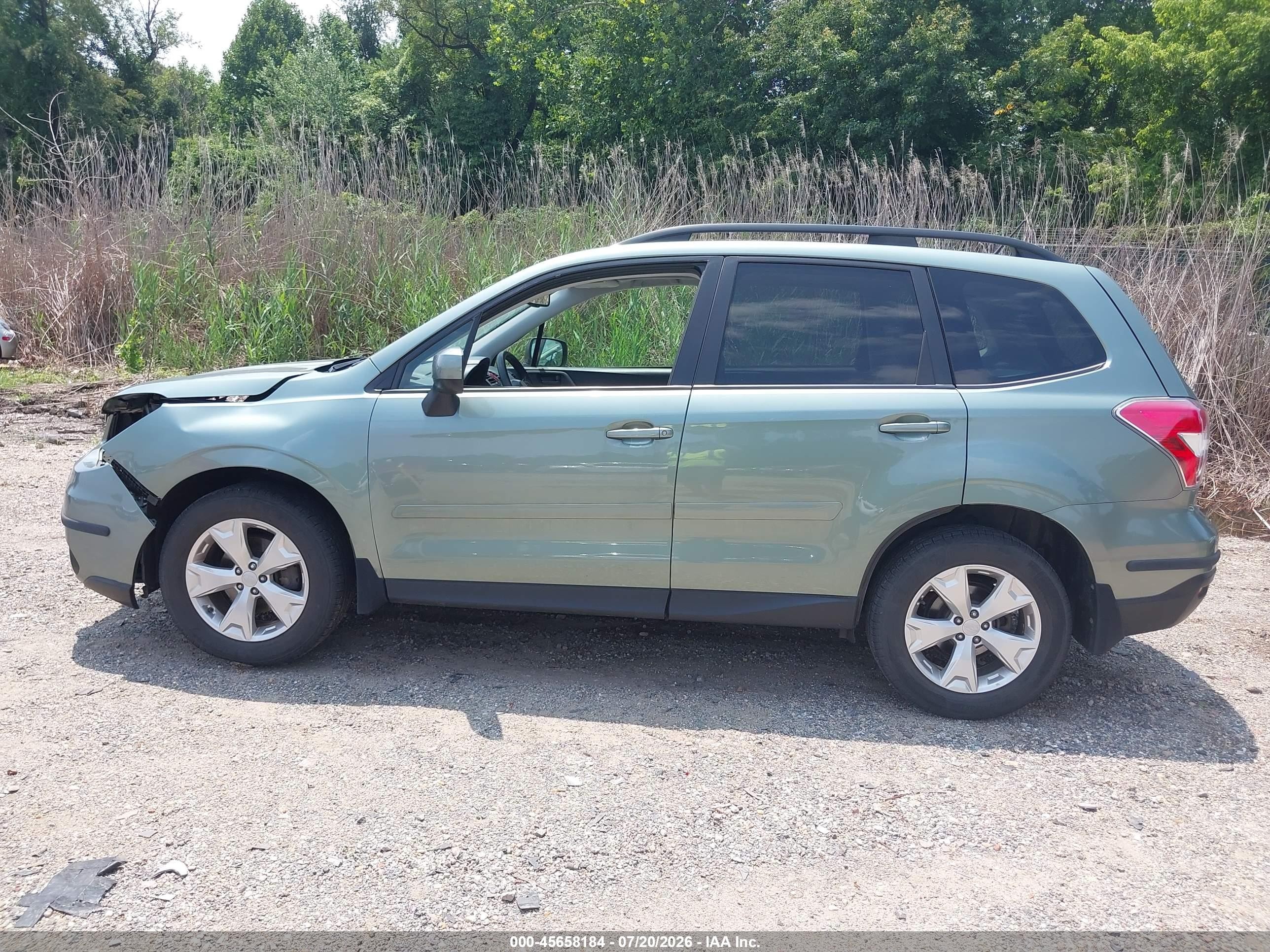 2015 Subaru Forester 2.5i Premium Gray vin: JF2SJADC5FH802202